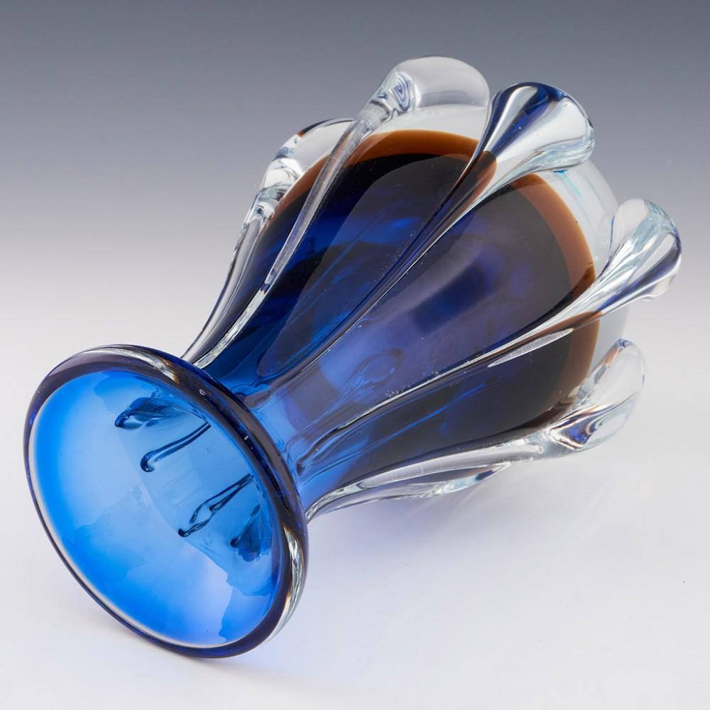 A Rare Skrdlovice Glass Vase Designed by Pavel Hlava, c1978 at 1stDibs