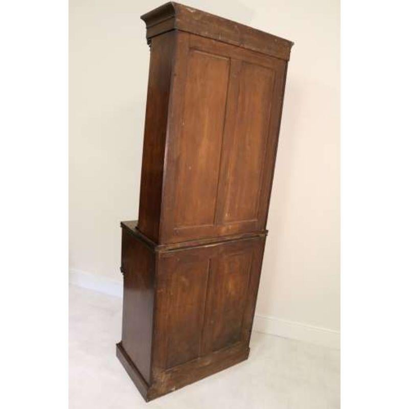 A rare small Regency Mahogany secretaire bookcase by Gillows of Lancaster c 1830 For Sale 12