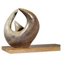 Rara escultura de gres de Elisabeth Joulia La Borne Francia Años 60