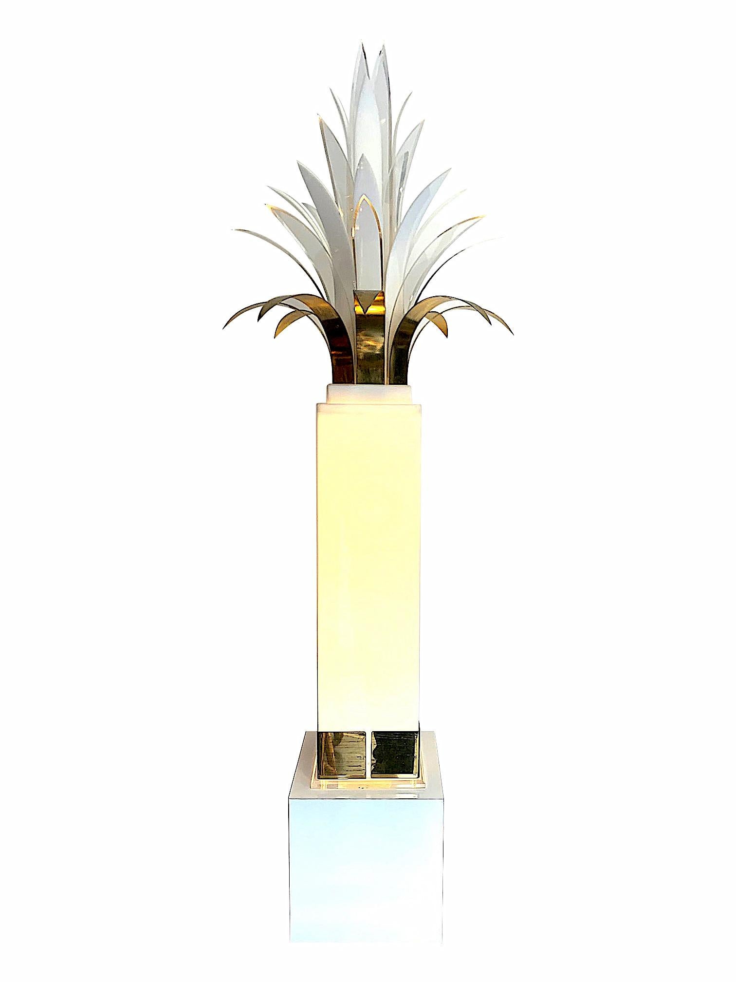 Late 20th Century Rare Stunning 1970s Palm Tree Floor Lamp by Peter Doff for Berger Designs