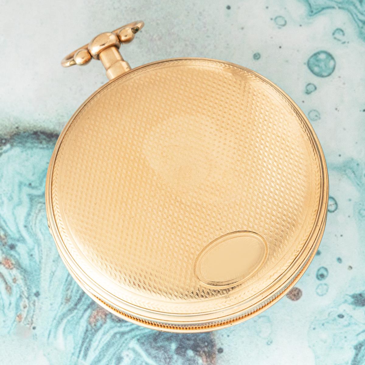 A Rare Swiss Musical Quarter Repeater Pocket Watch C.1820s en venta 2