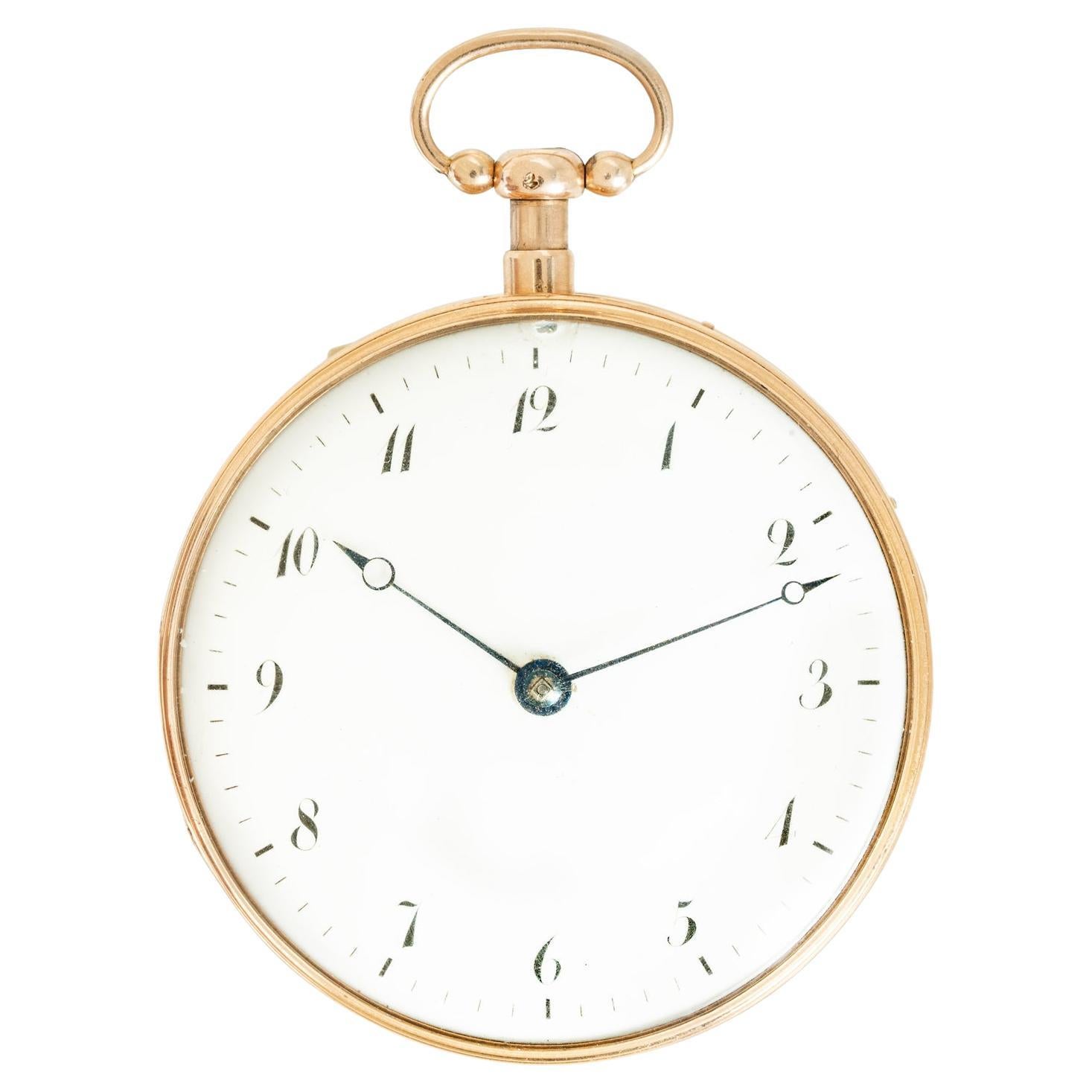 A Rare Swiss Musical Quarter Repeater Pocket Watch C.1820s