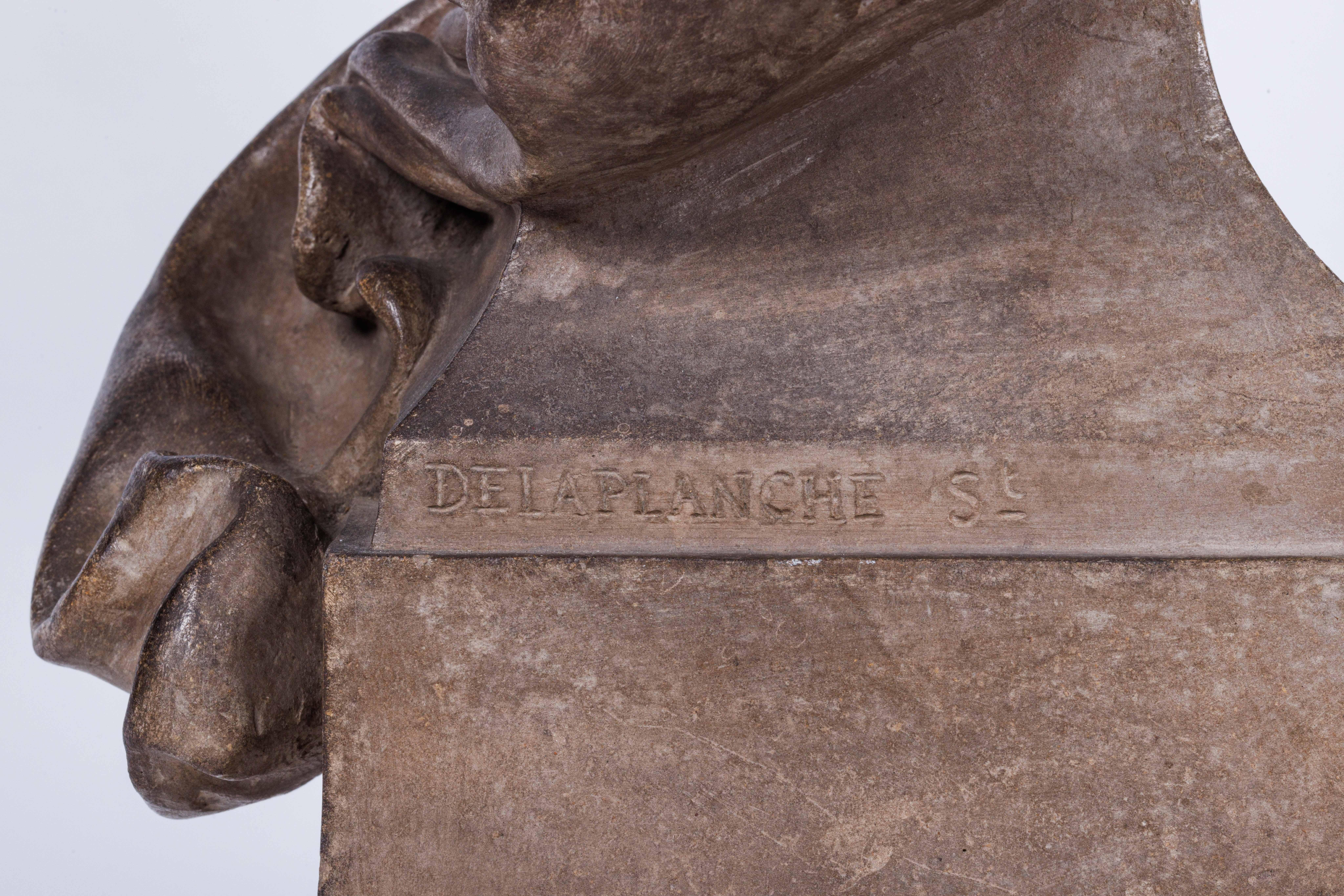 A Rare Terracotta Bust of George Washington by Delaplanche C. 1850 4