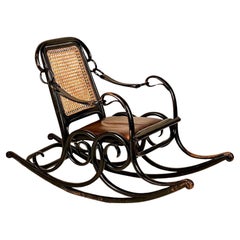 A Rare Thonet Number 3 Bentwood Rocking Chair