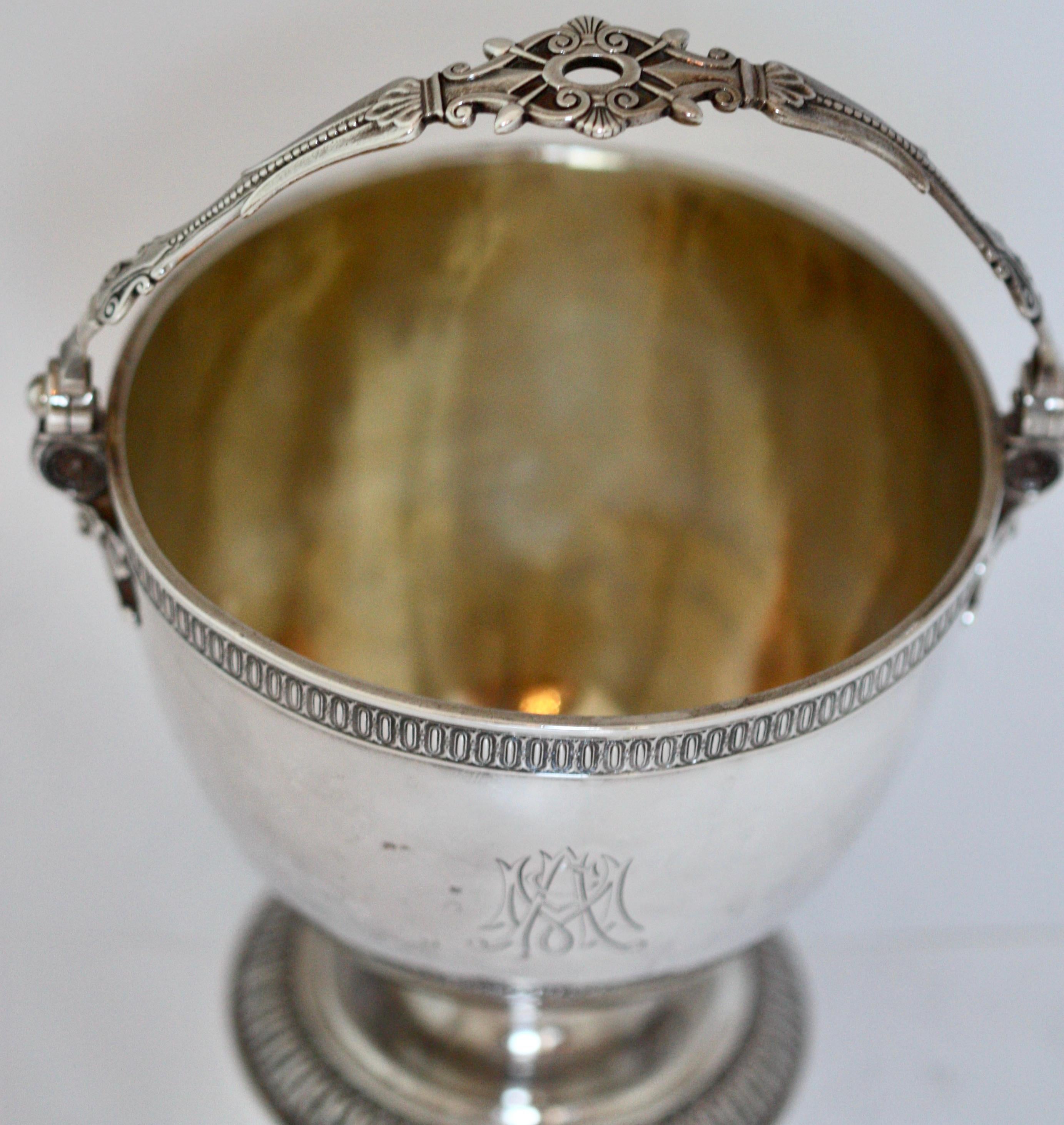 XIXe siècle Rare Tiffany & Co. Sucrier en argent sterling en vente