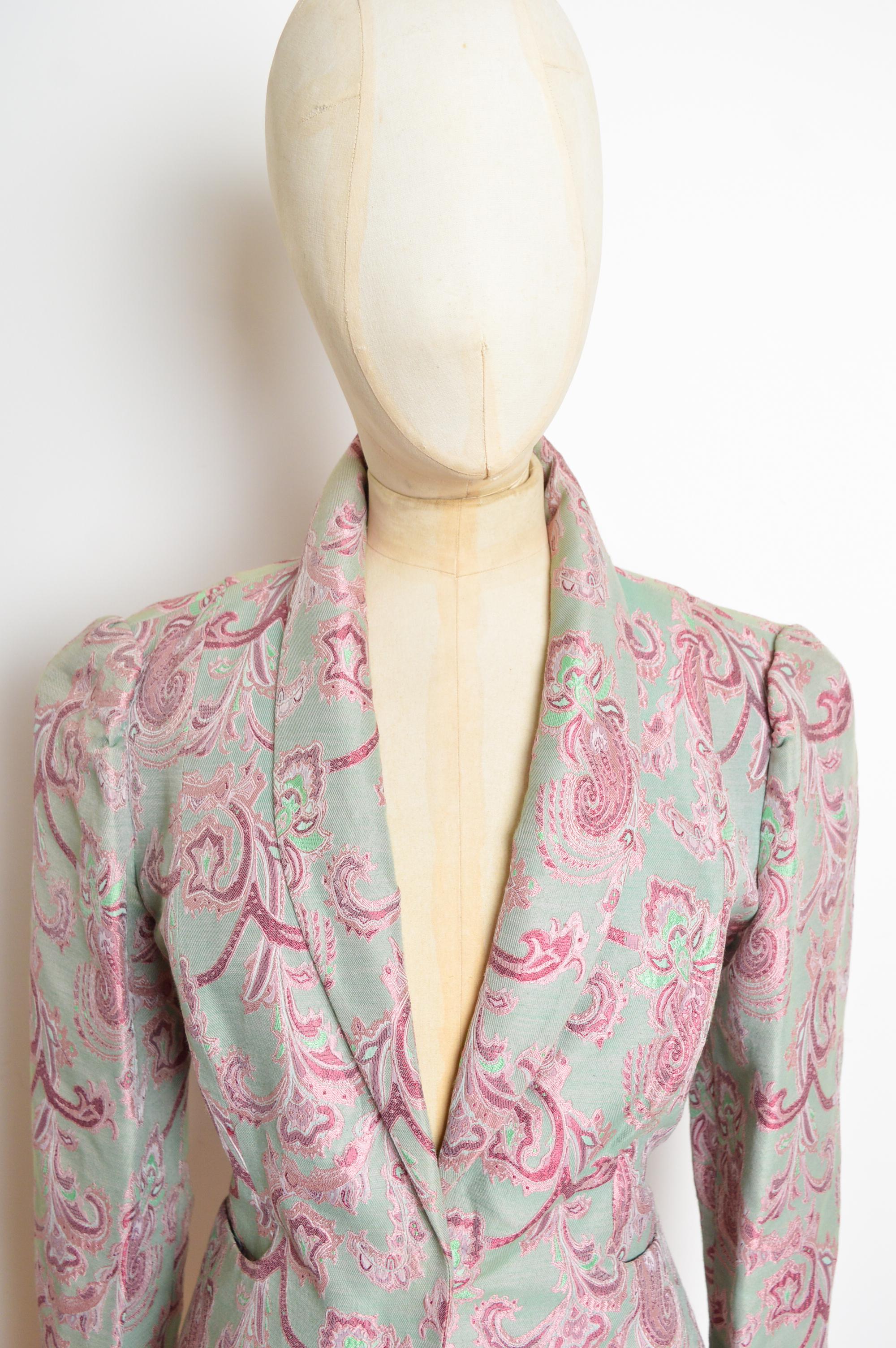 Chaqueta - Blazer de jacquard de cachemira de Vivienne Westwood, poco común y sin fechar en venta 6