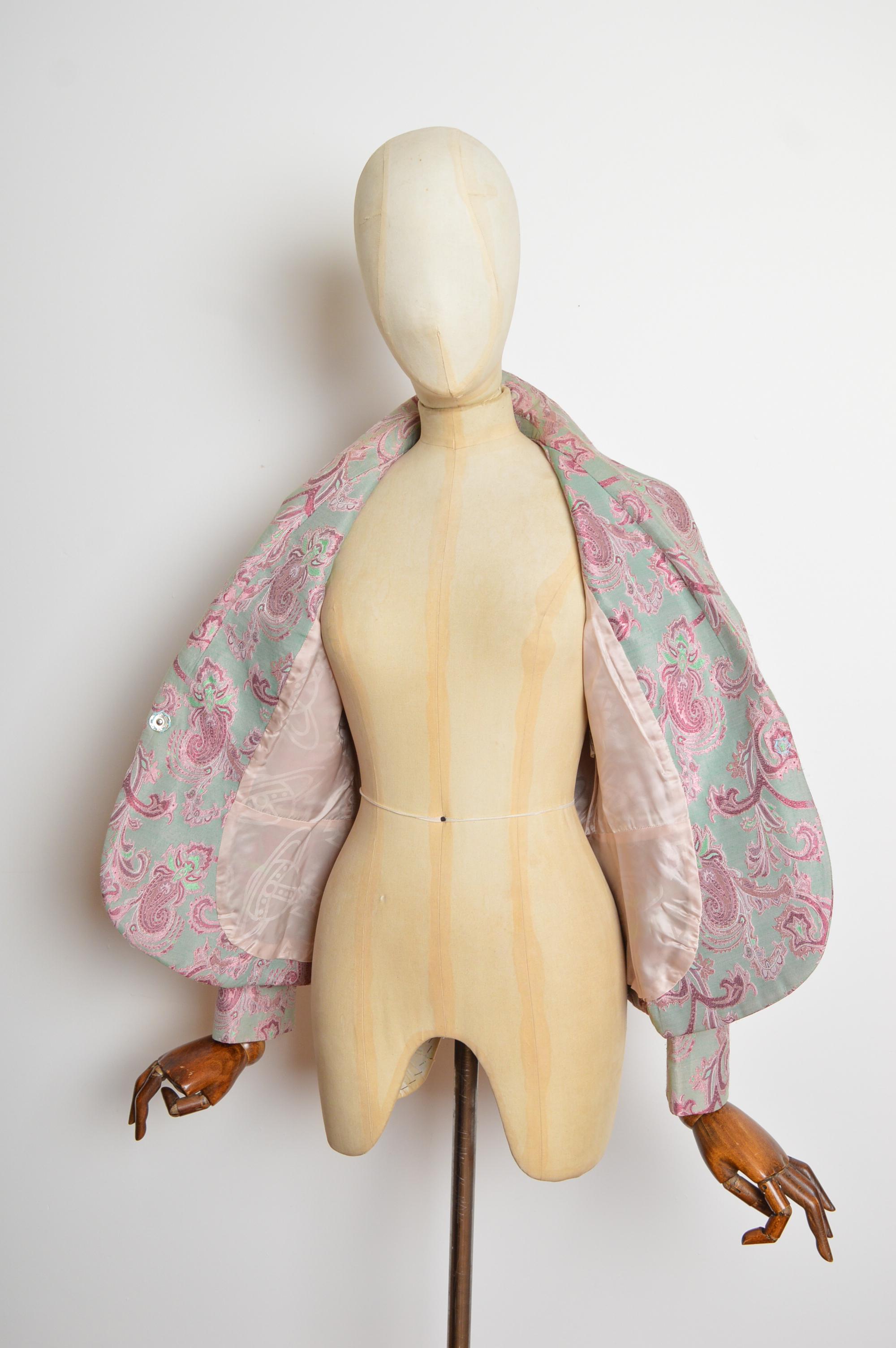 Chaqueta - Blazer de jacquard de cachemira de Vivienne Westwood, poco común y sin fechar en venta 7