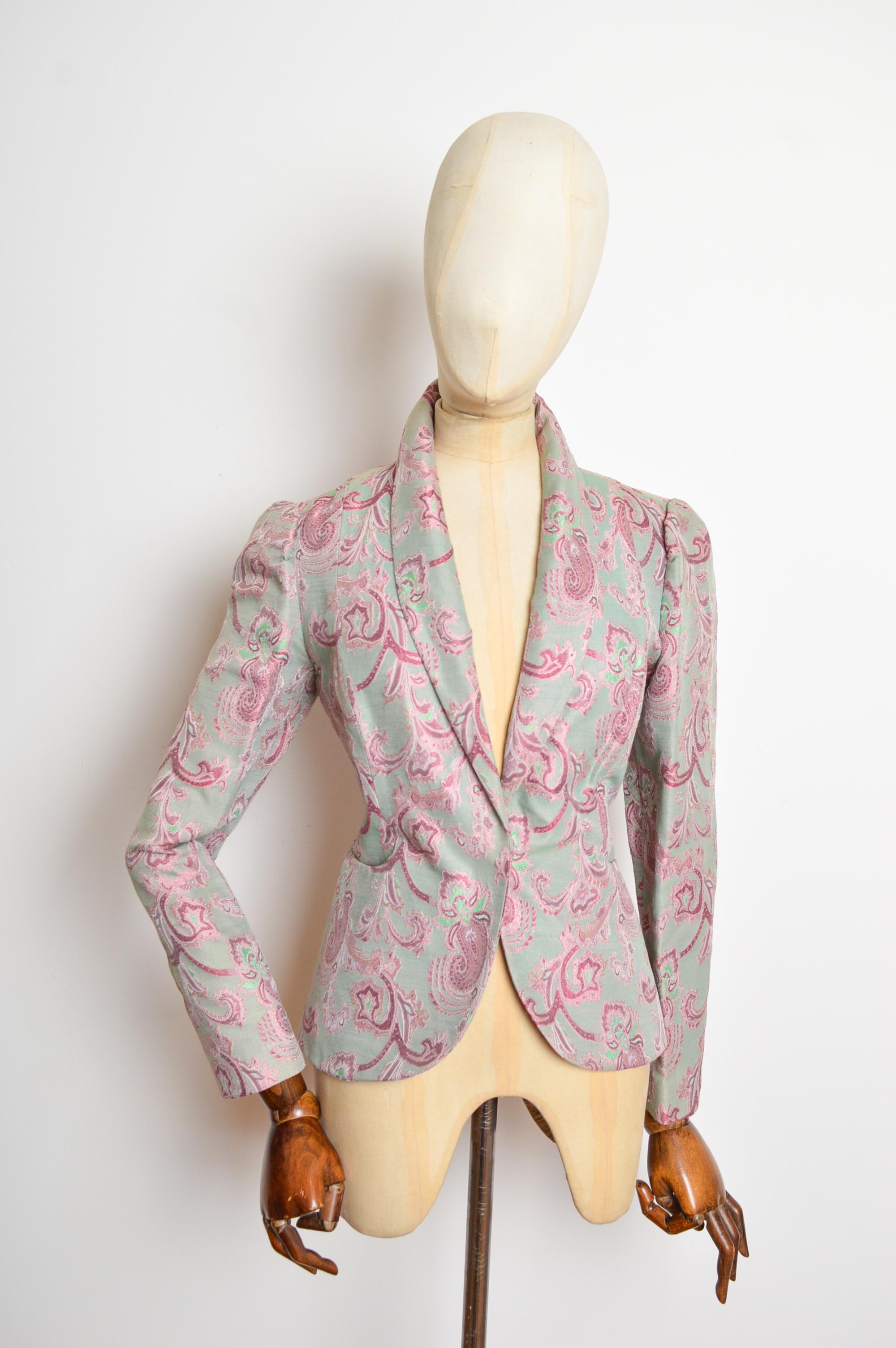 Chaqueta - Blazer de jacquard de cachemira de Vivienne Westwood, poco común y sin fechar en Bueno estado para la venta en Sheffield, GB
