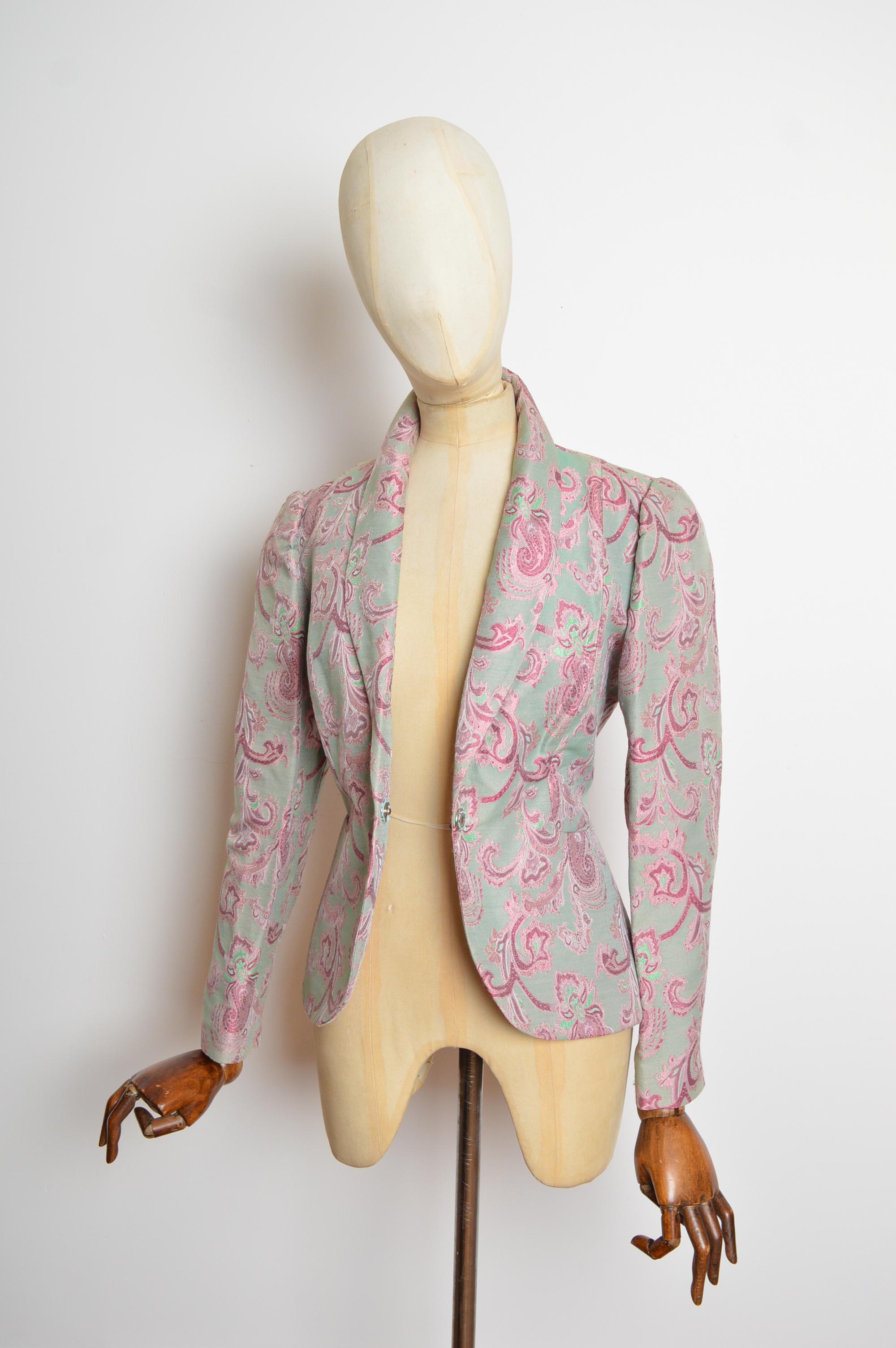 Chaqueta - Blazer de jacquard de cachemira de Vivienne Westwood, poco común y sin fechar en venta 1