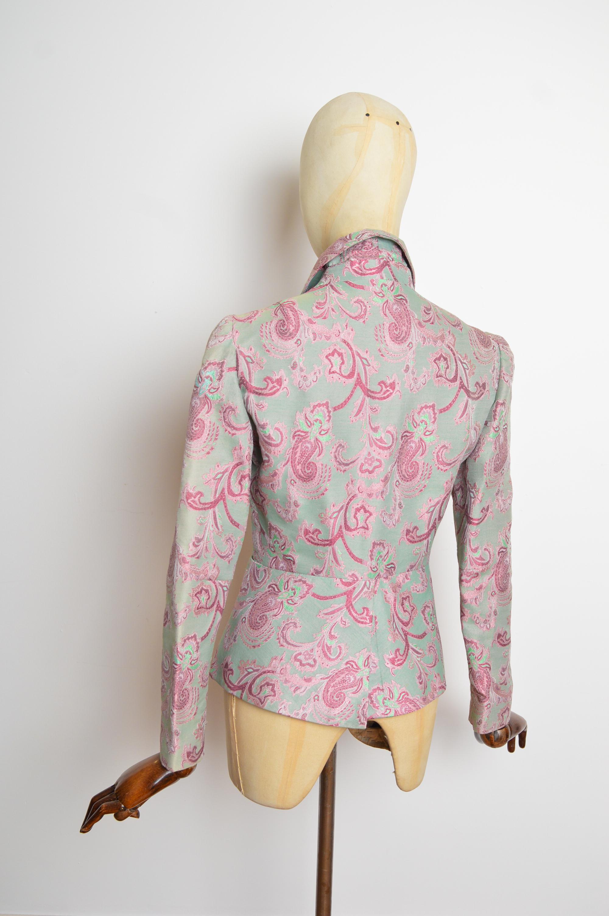Chaqueta - Blazer de jacquard de cachemira de Vivienne Westwood, poco común y sin fechar en venta 2