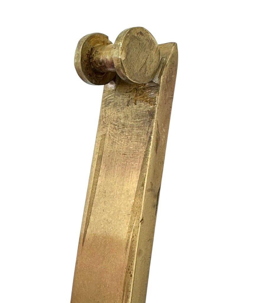 Rara cornice in vetro e ottone di Venini Murano 