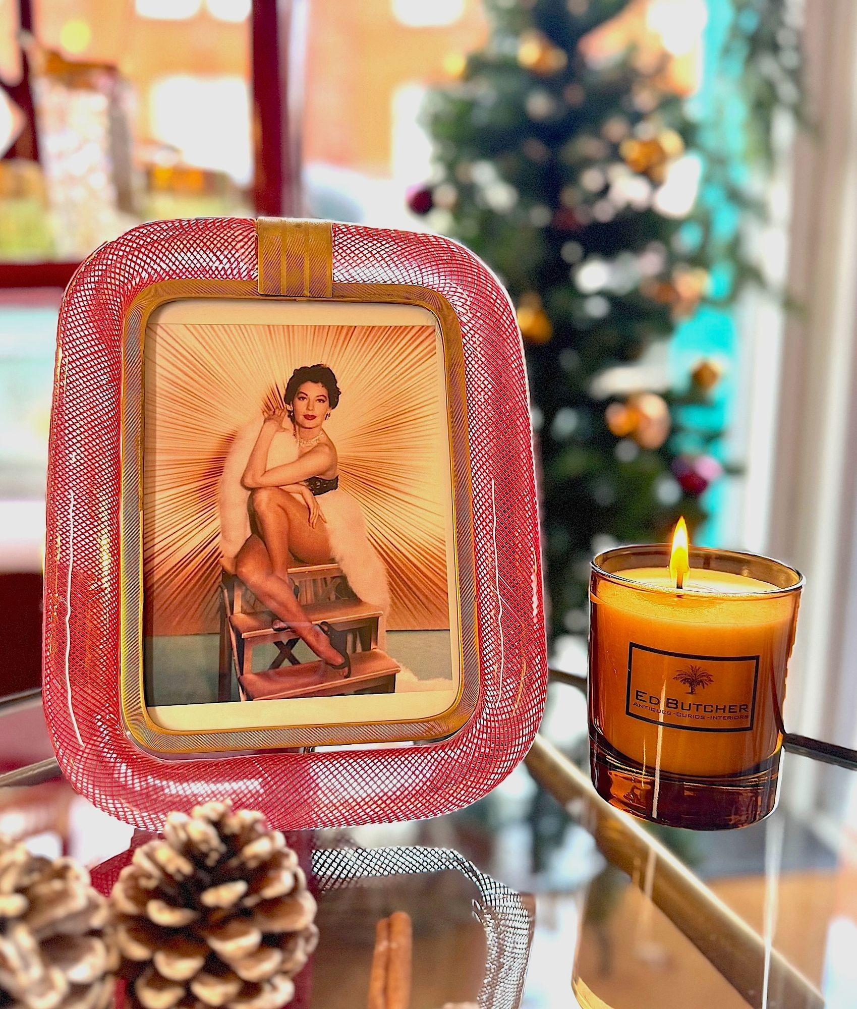 Rara cornice in vetro di Murano 