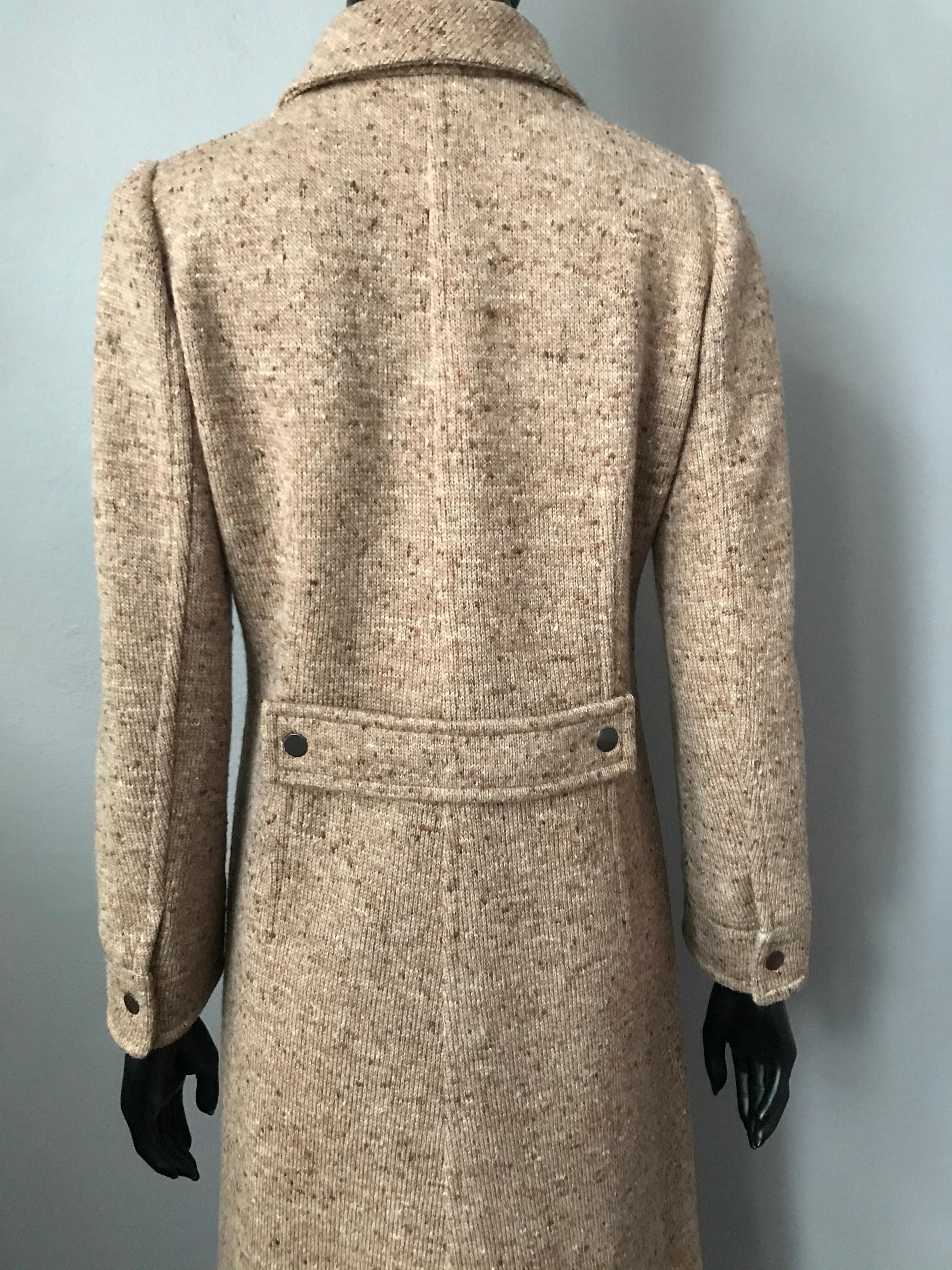 A vintage 1970’s Courrèges Paris Hyperbole wool knit zip up dress 2