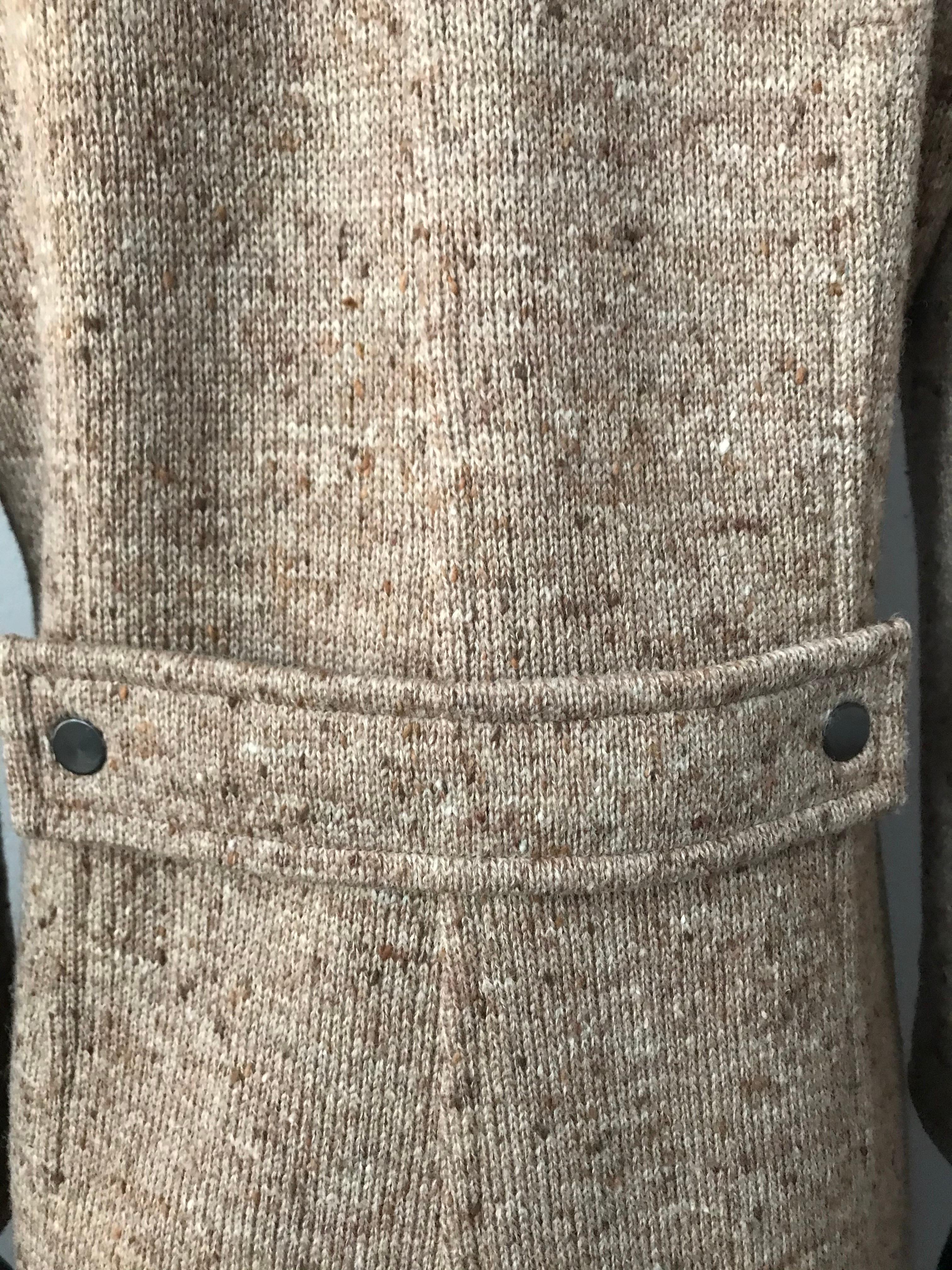 A vintage 1970’s Courrèges Paris Hyperbole wool knit zip up dress 3