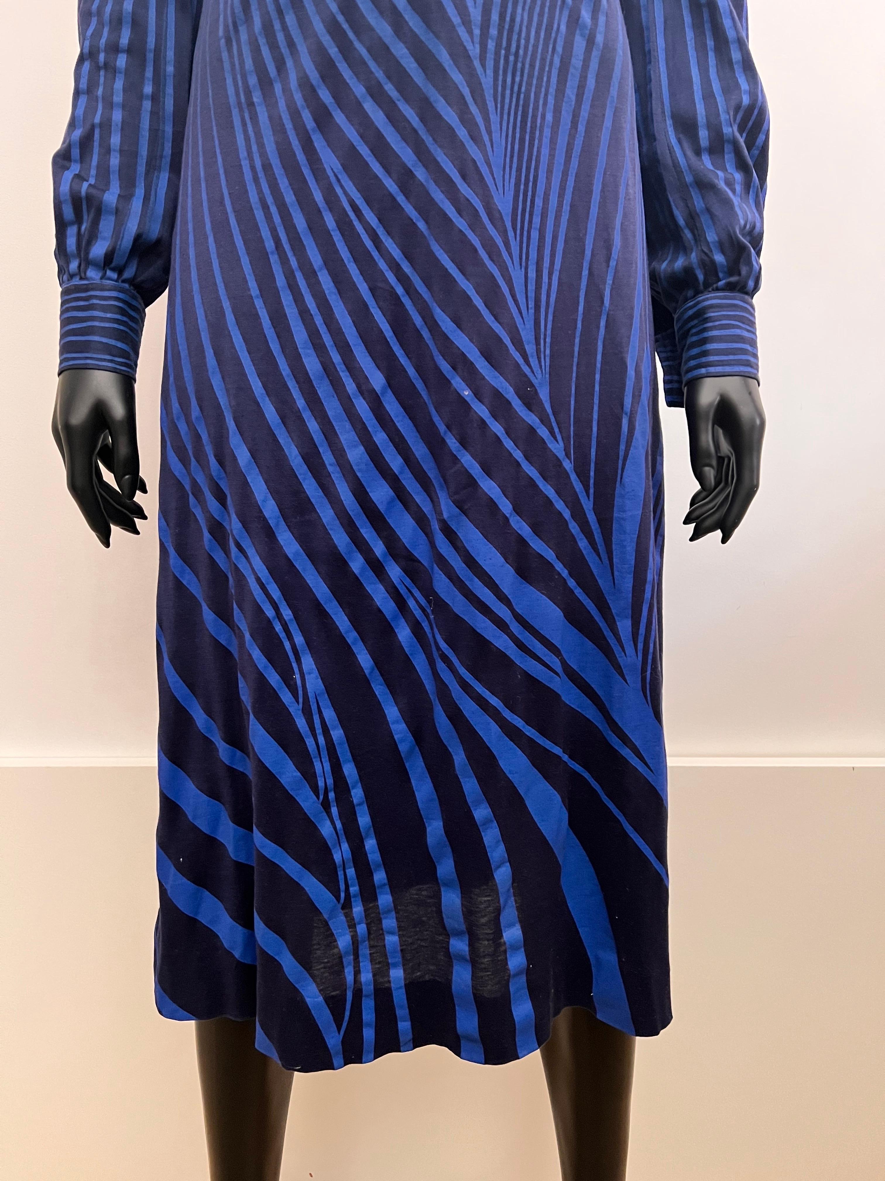 Eine seltene Vintage 1970's Roberta Di Camerino gedruckt Baumwolle Jersey Tag Kleid  im Zustand „Gut“ im Angebot in COLLINGWOOD, AU