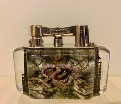 Rare Vintage Half Giant Dunhill Aquarium Table Lighter, Circa 1950