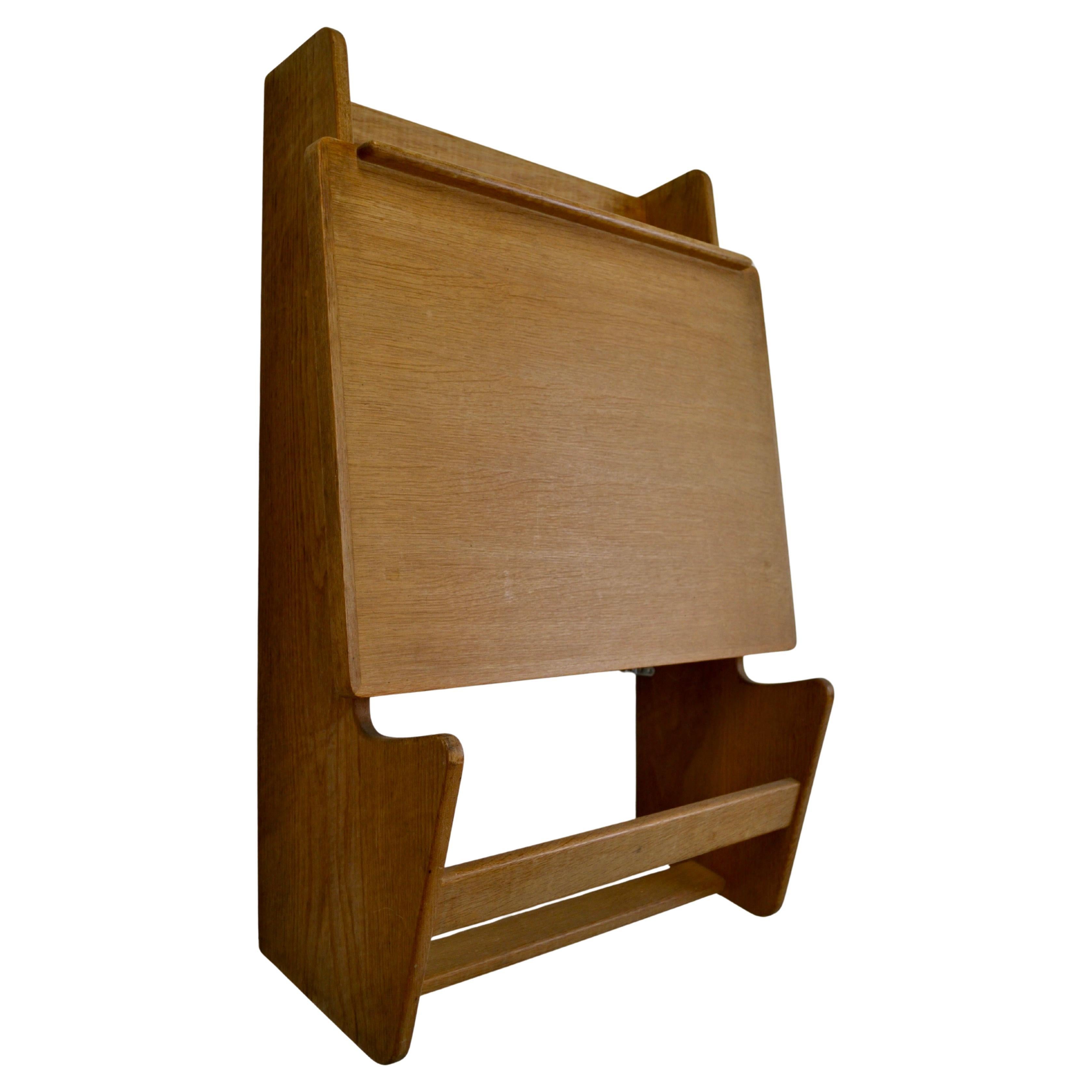 A rare wall-mounted secretary desk - 1950s French Reconstruction Style