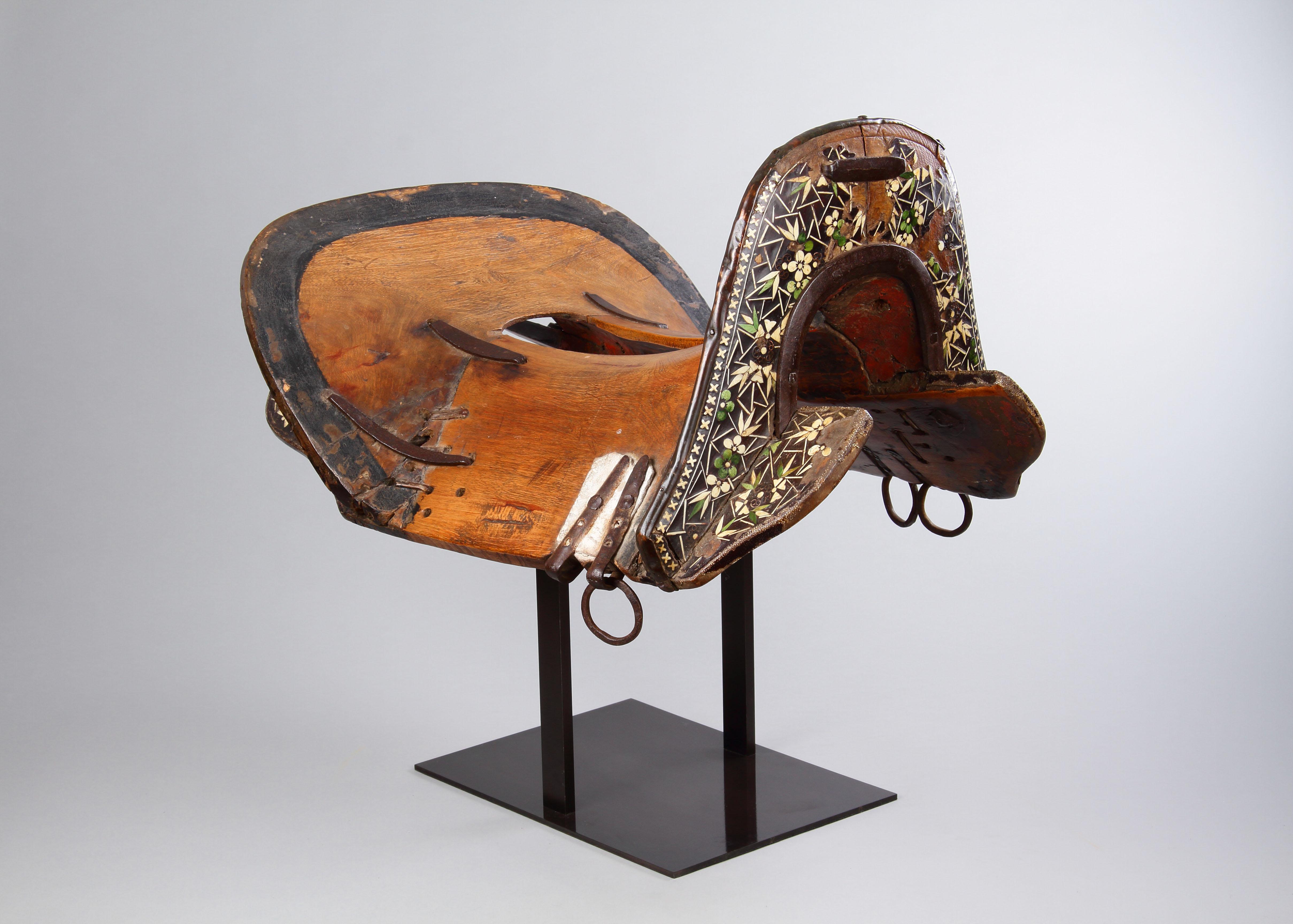 19th Century A Rare Western Tibetan Horse Saddle as Used by the Kampa Horsemen For Sale