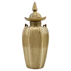 Used A Rare 'Yue' Celadon Glazed Octagonal Vase, Western Jin Dynasty (266 - 316 AD)