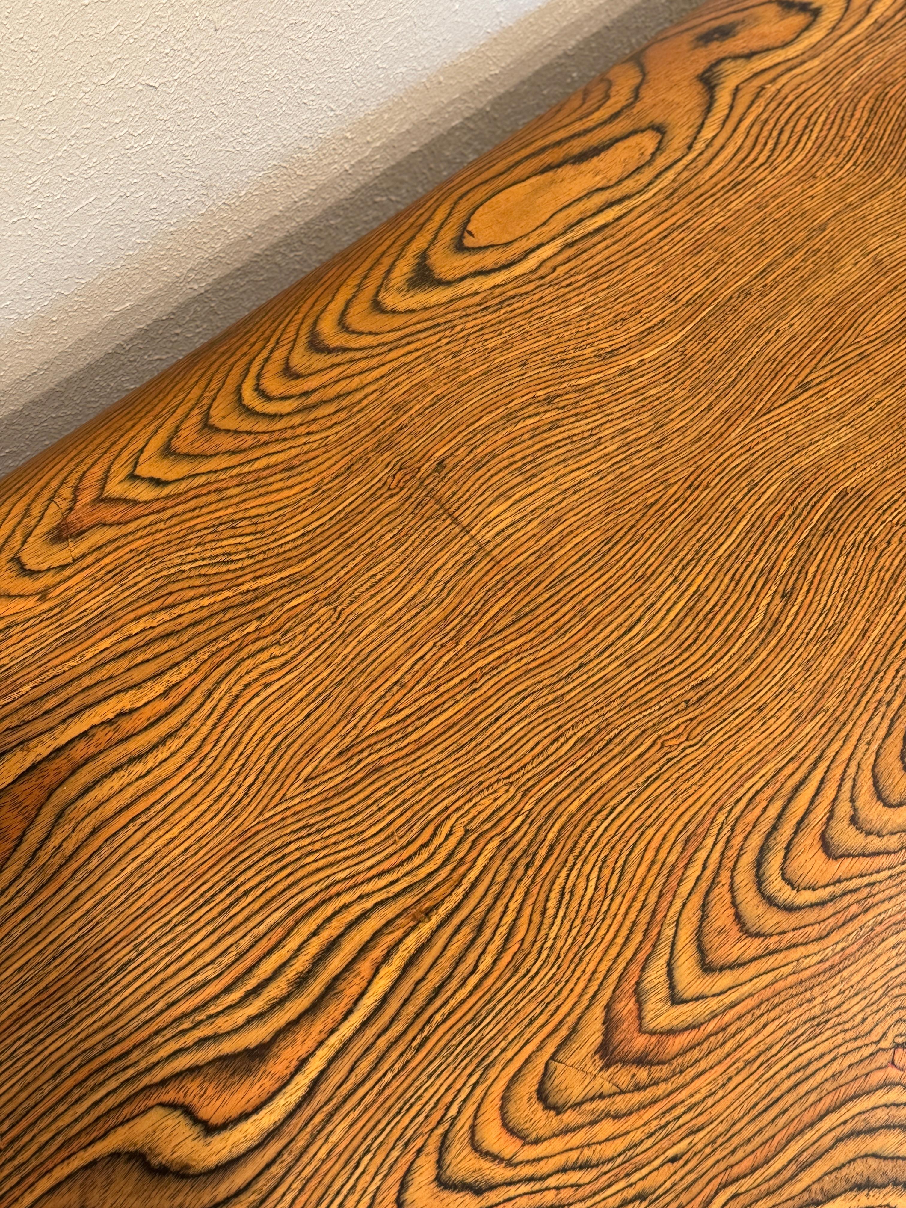 A rare zebra wood desk designed by Peter Protzmann for Herman Miller, 1970s 3