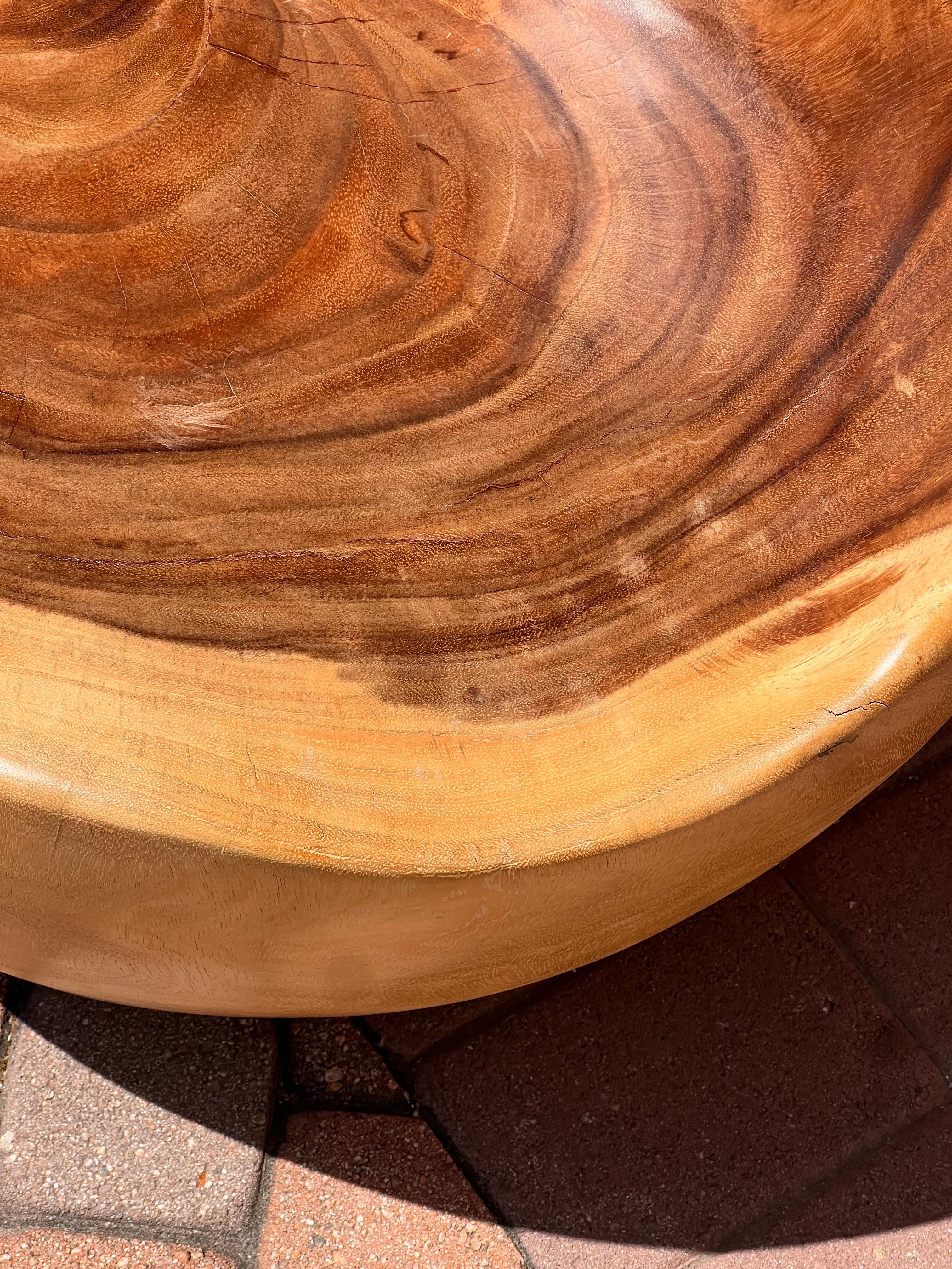 Sedia intagliata a mano in legno di radice grezza, XX secolo in vendita 3