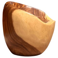 A raw root wood hand-carved chair, 20th century