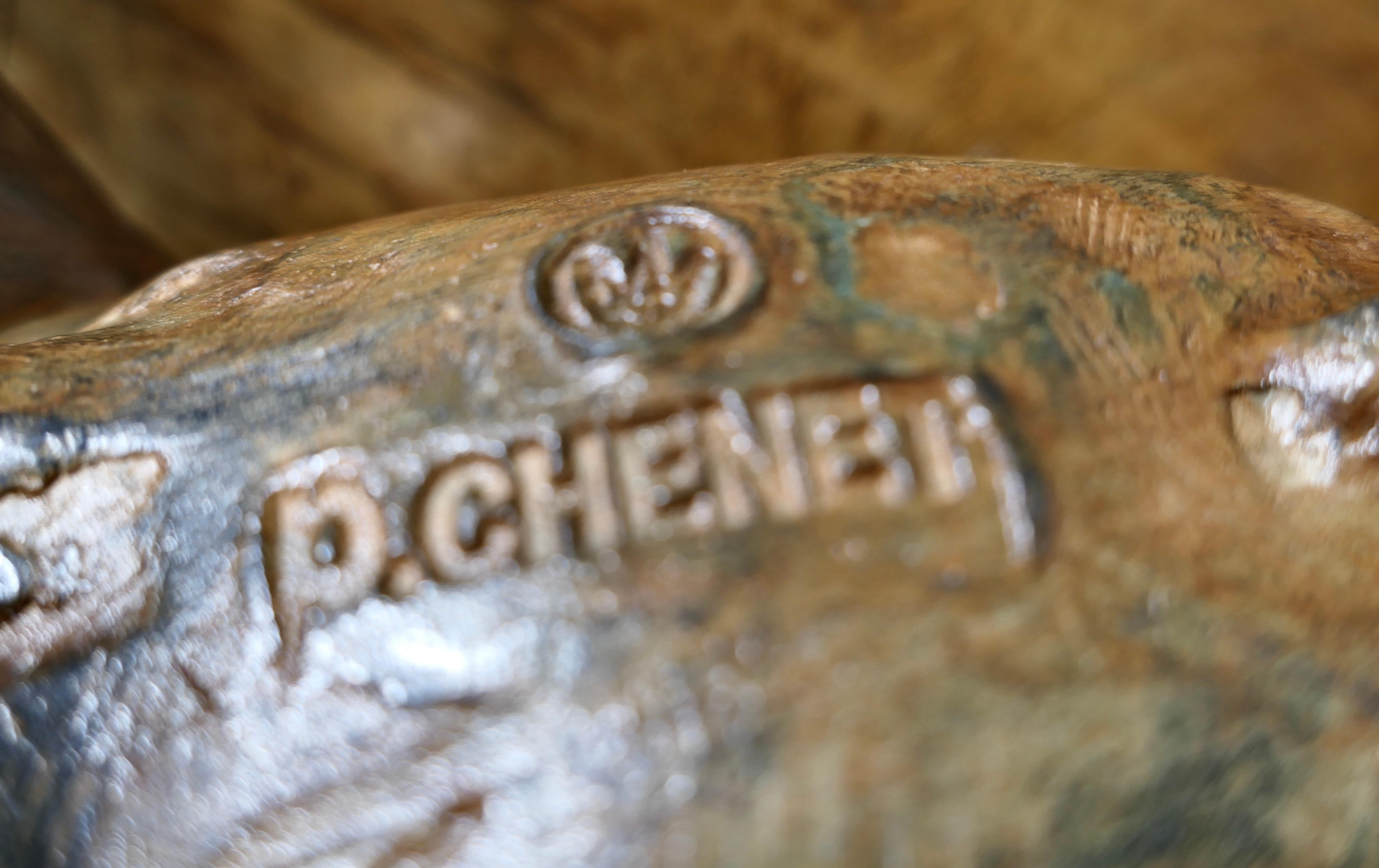 A  Really Beautiful Bronze of a Charging Bull by Pierre Chenet 6