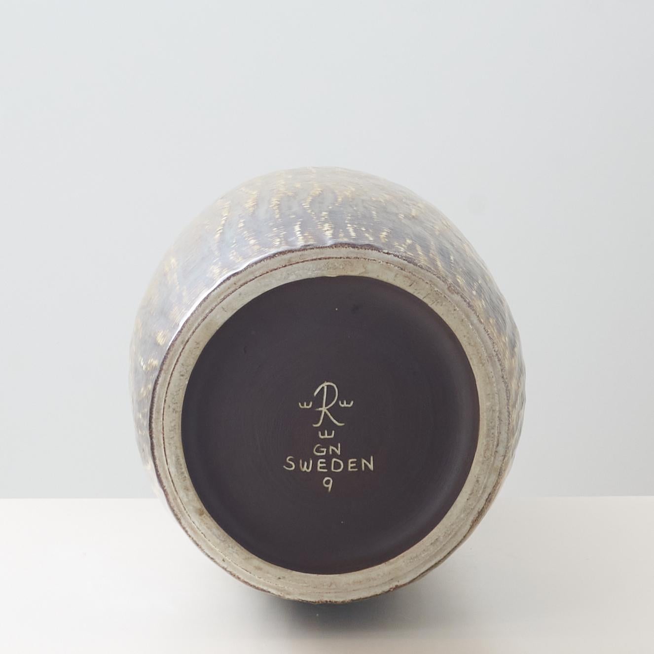Swedish A Rebus series vase by Gunnar Nylund