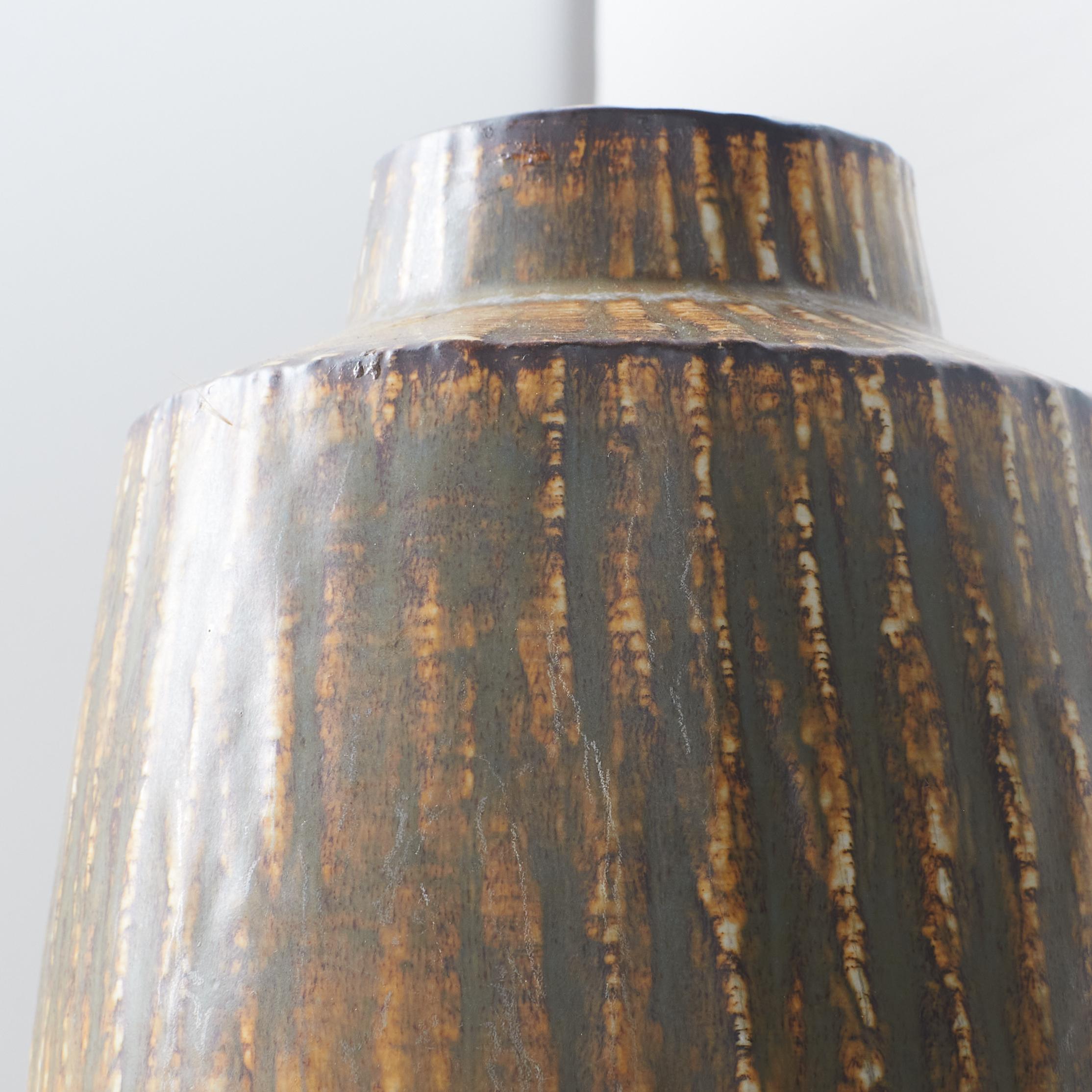 Stoneware A Rebus series vase by Gunnar Nylund