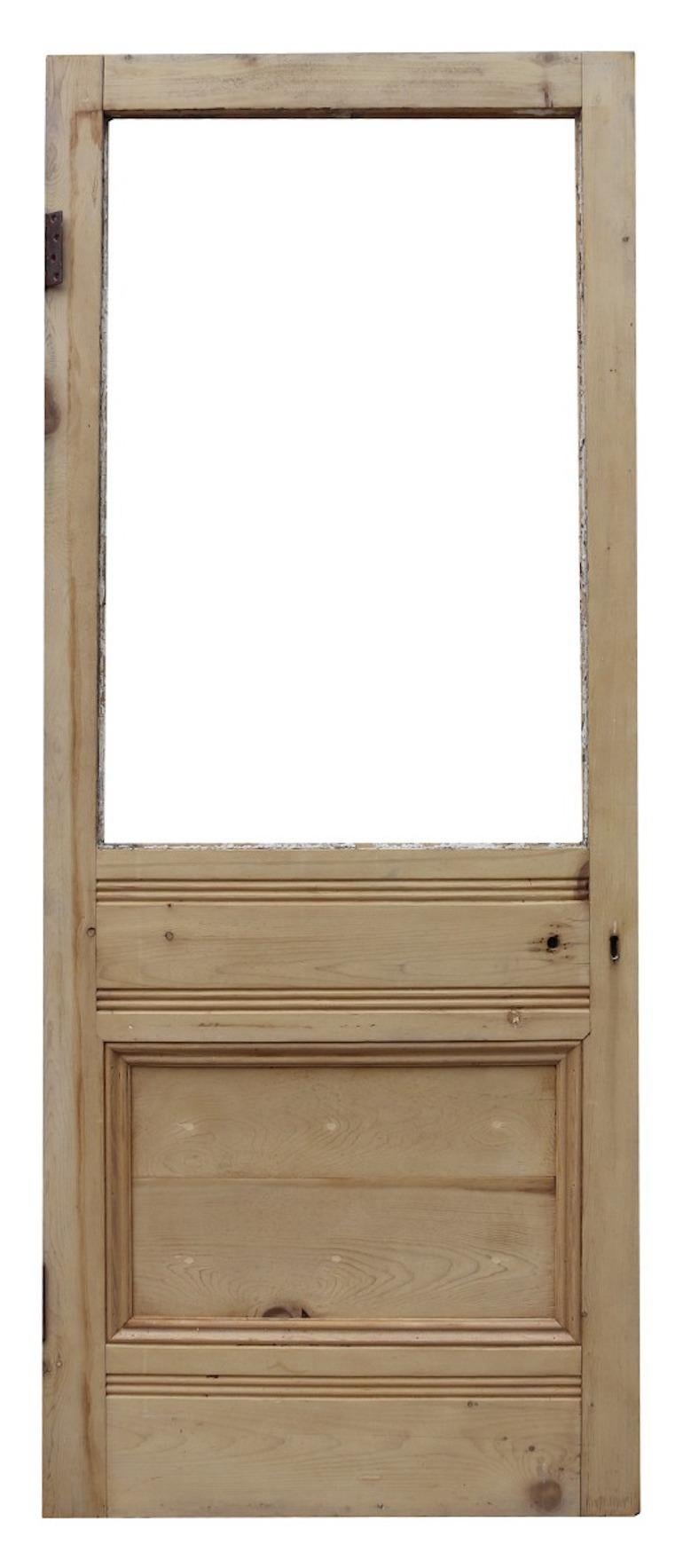 Pine Reclaimed 19th Century Exterior or Interior Door For Sale