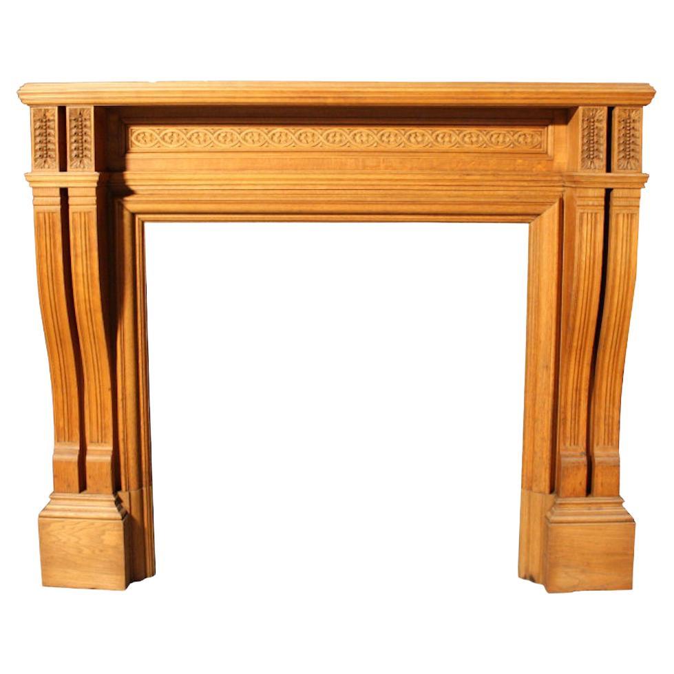 Reclaimed Antique Oak Fireplace Surround For Sale at 1stDibs
