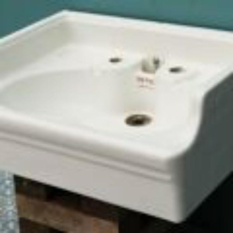 Edwardian Reclaimed Bathroom Sink or Basin ‘the Pearl’ For Sale