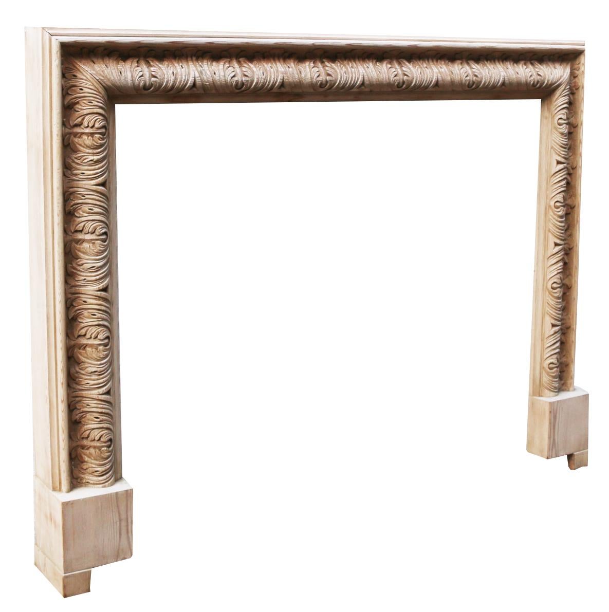 19th Century Reclaimed Bolection Style Fireplace Surround For Sale