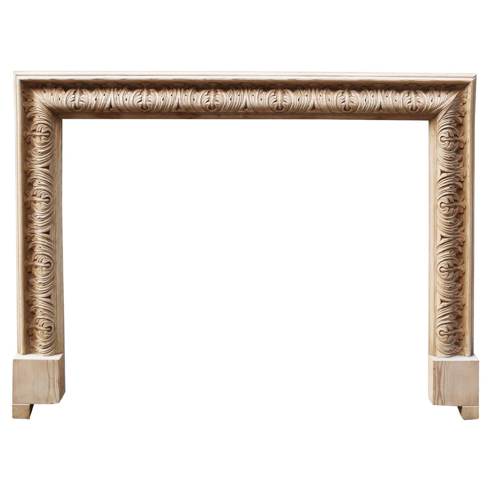 Reclaimed Bolection Style Fireplace Surround For Sale
