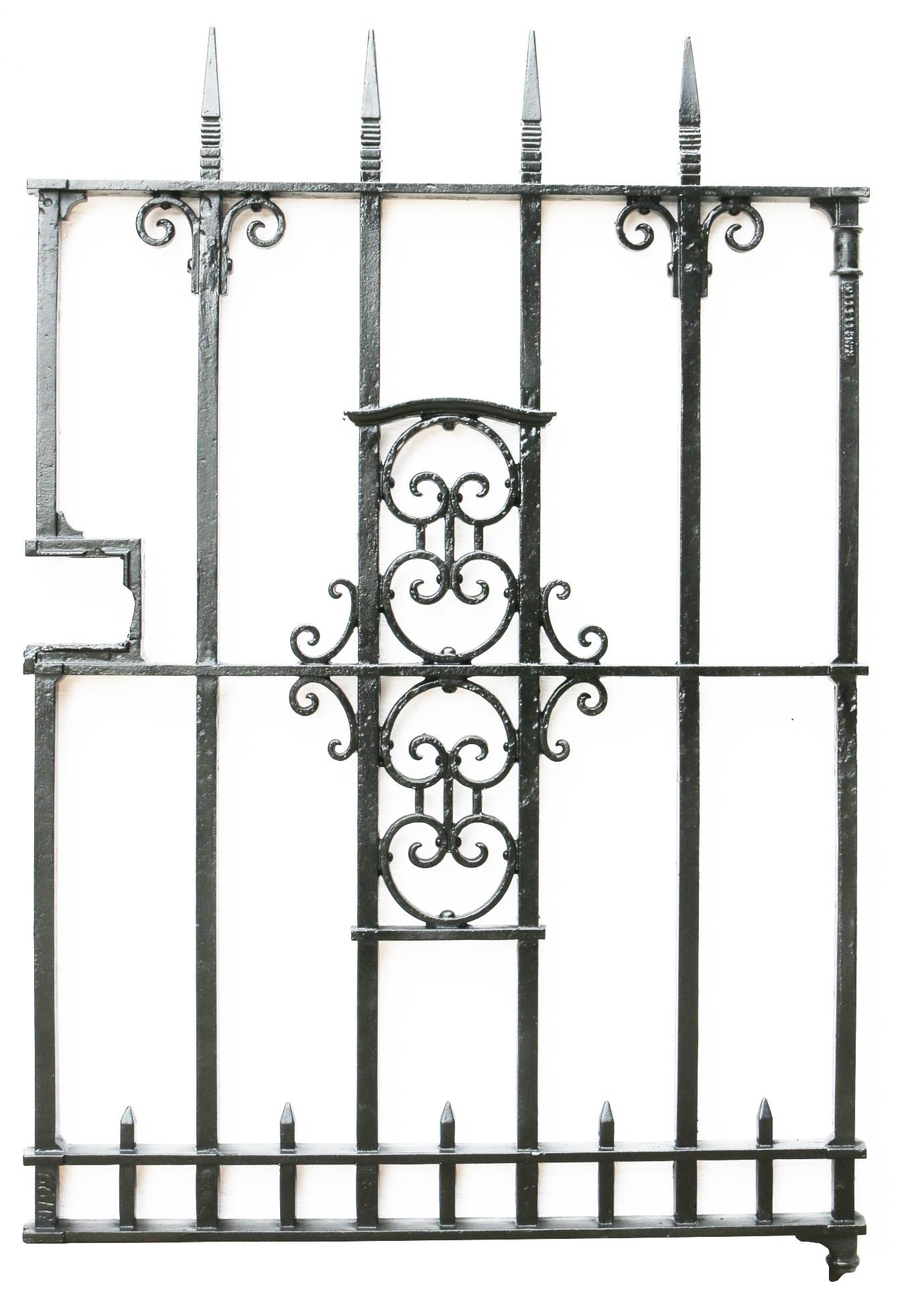 19th Century Reclaimed Cast Iron Garden Gate For Sale