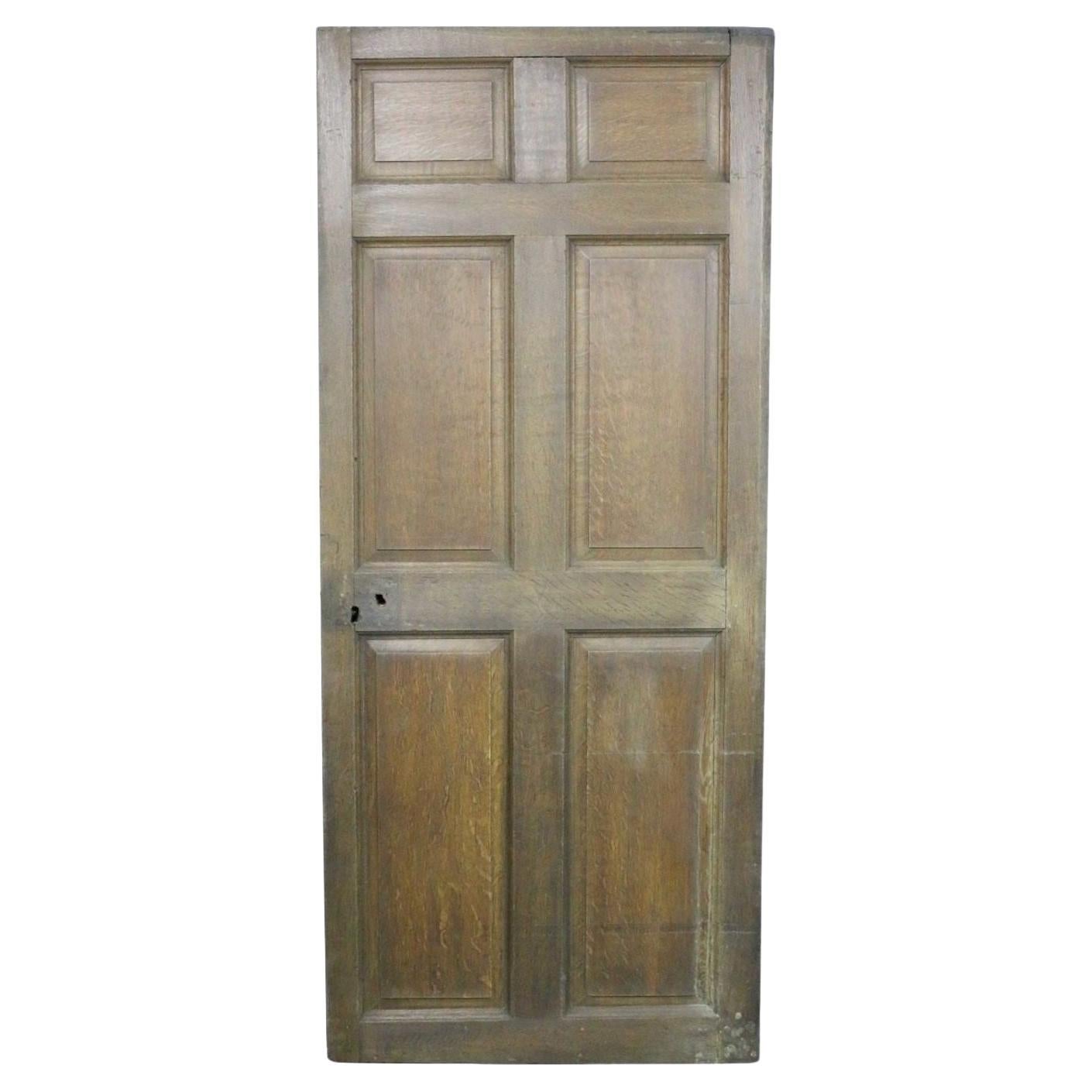 A Reclaimed Early 19th Century Oak Front Door For Sale