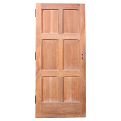 Vintage Reclaimed English Oak Six Panel Exterior Door