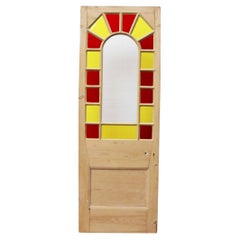 Reclaimed Glazed Pine Wood Door
