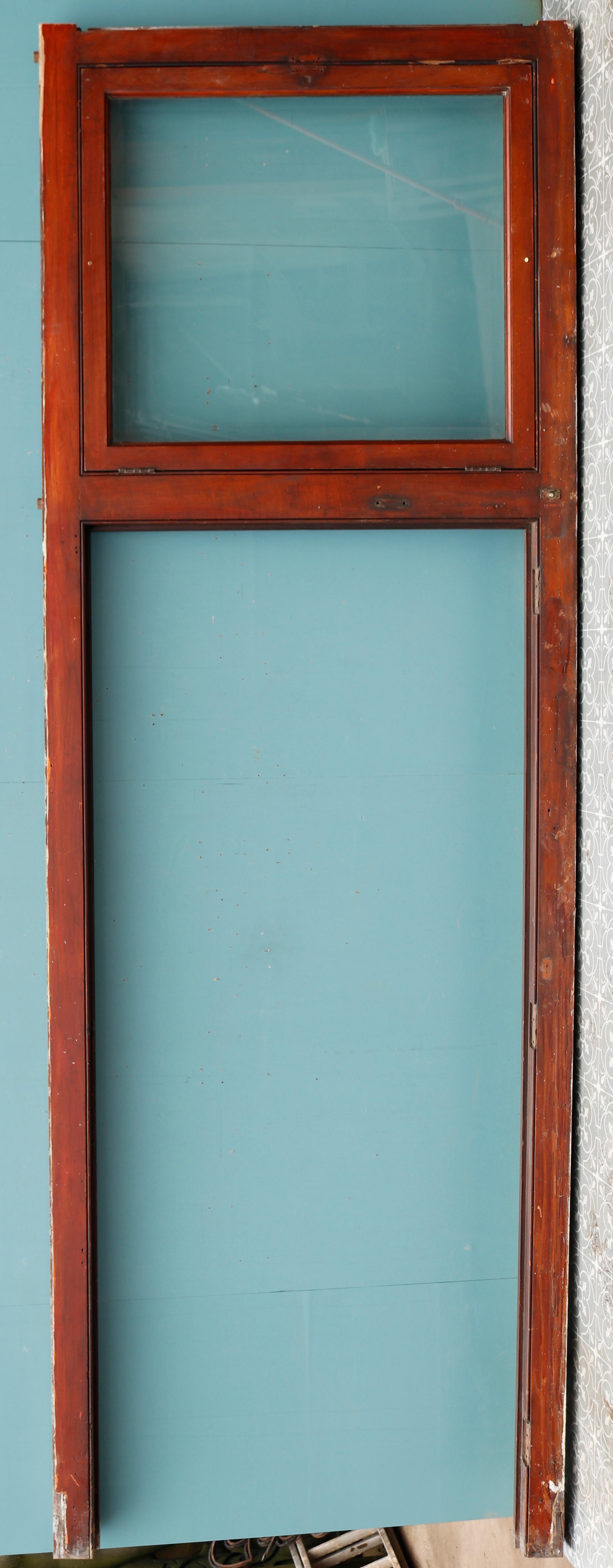 A Reclaimed Hardwood Exterior Door In Fair Condition In Wormelow, Herefordshire