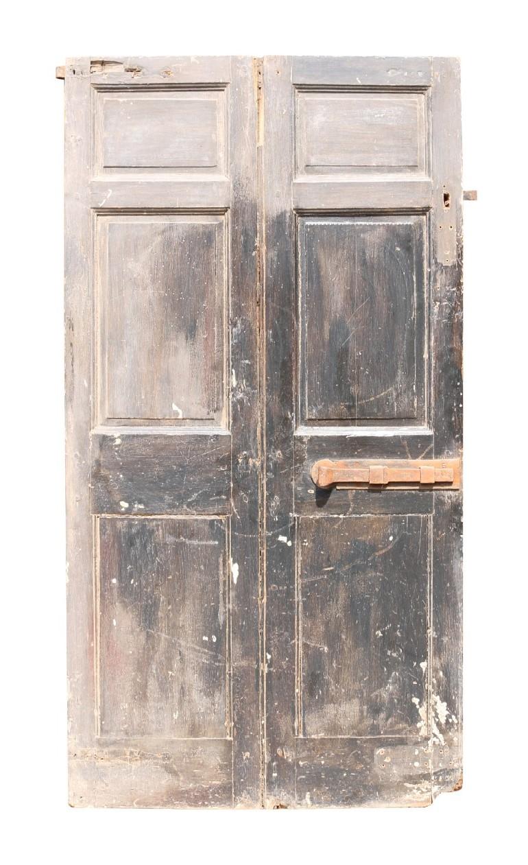 A Georgian period panelled interior door in original, untouched condition.
