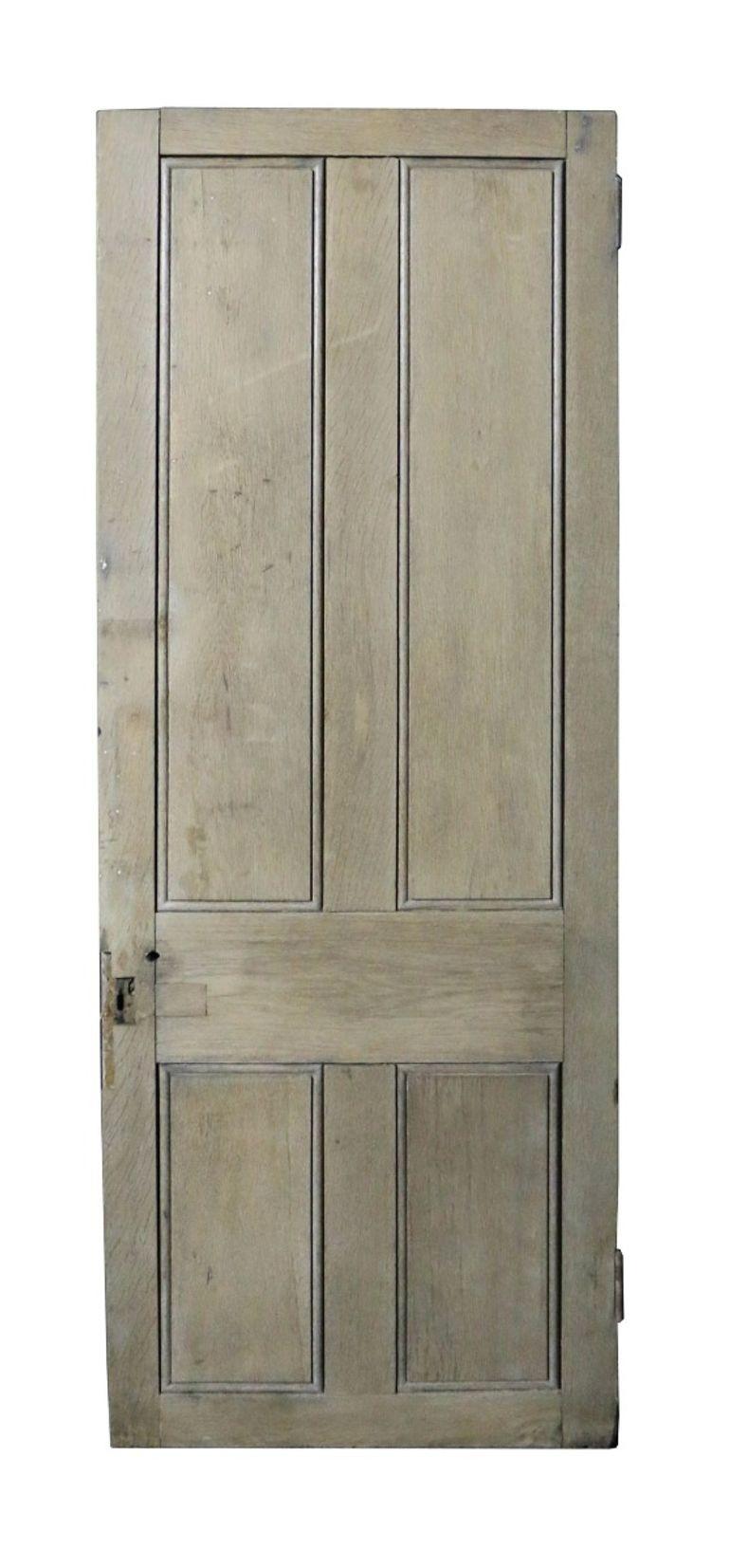 A reclaimed oak door, of four panel configuration. Suitable for interior or exterior use.