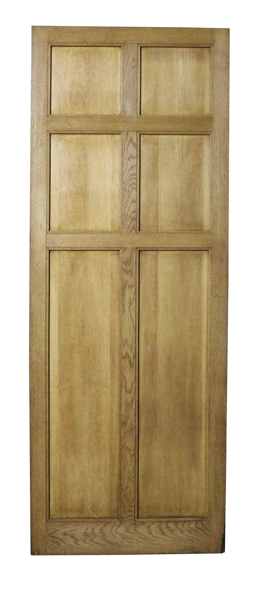 Edwardian A Reclaimed Oak Six Panel Door For Sale