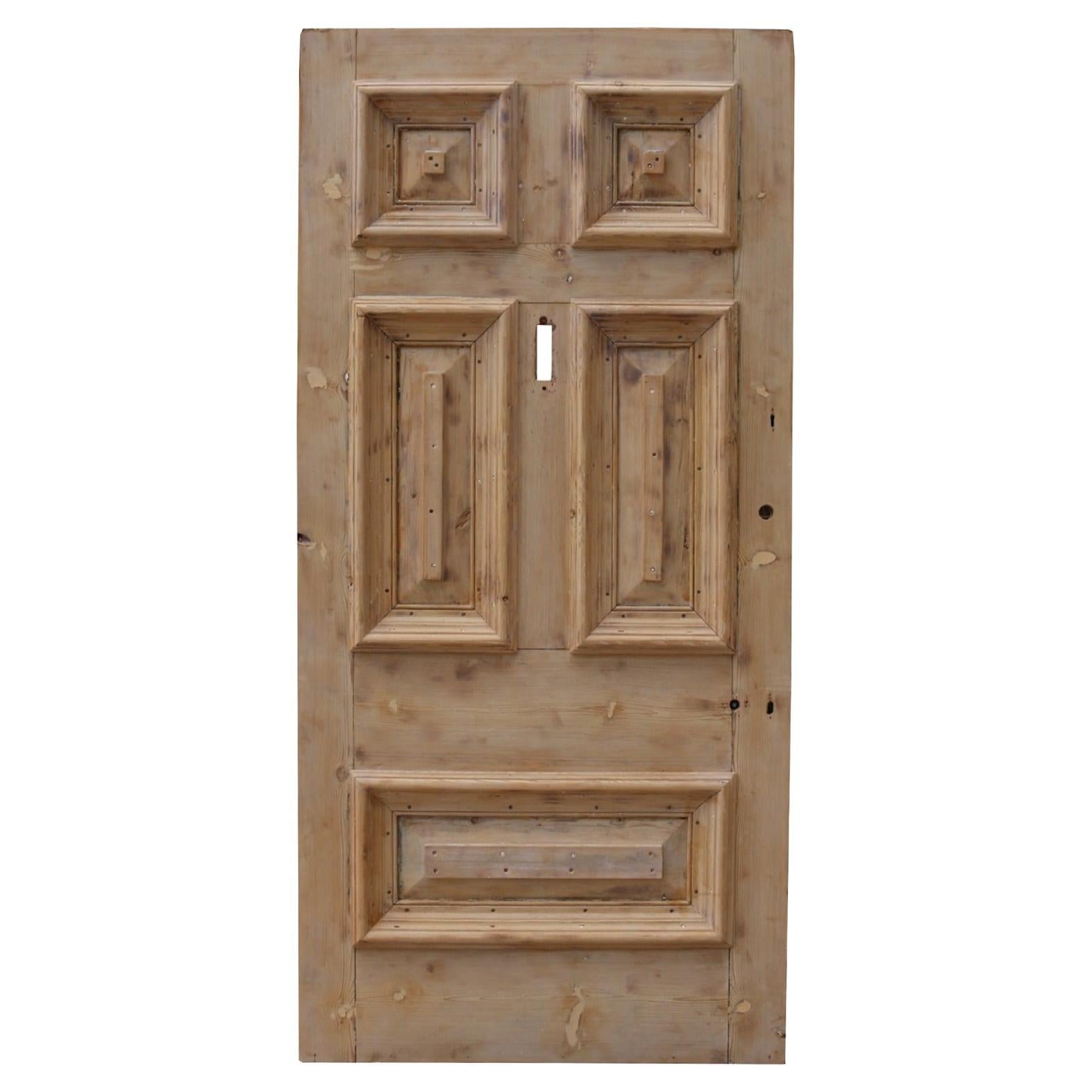 Reclaimed Pine Exterior Door For Sale