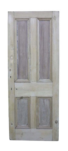 A Reclaimed Pine Four Panel Front Door