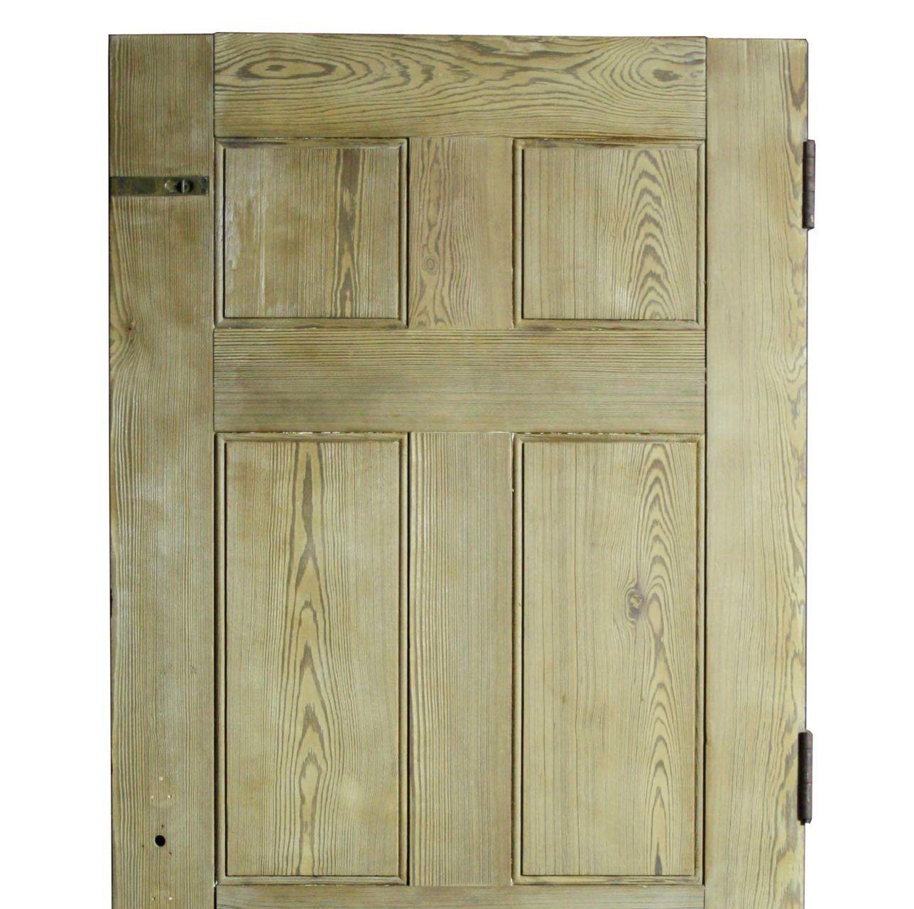 Georgian A Reclaimed Six Panel Interior or Exterior Pine Door (12 Available) For Sale
