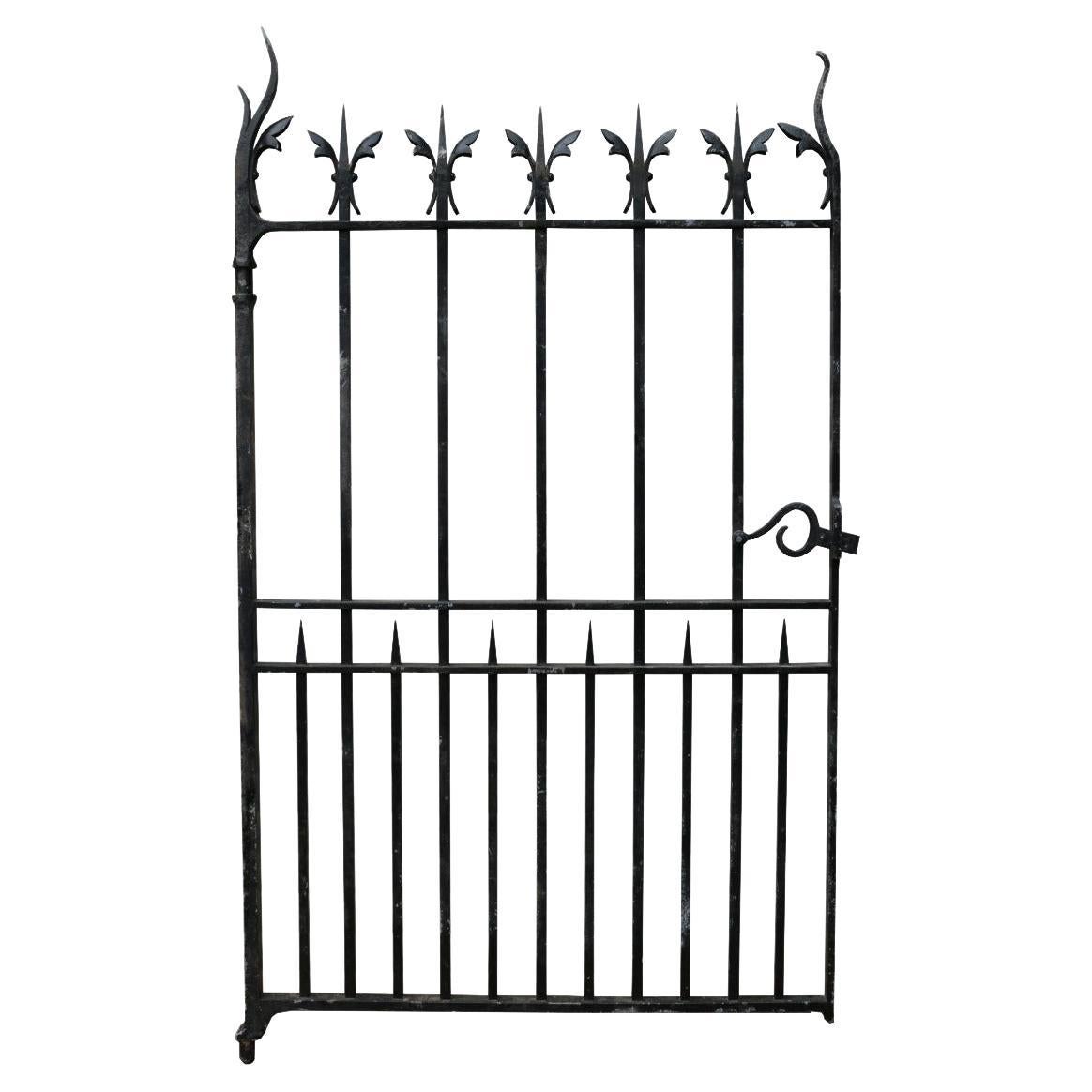 A Reclaimed Wrought Iron Garden Gate For Sale at 1stDibs