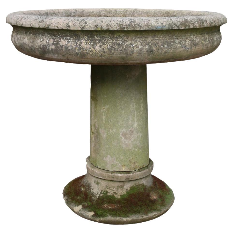 Reclaimed York Stone Fountain Bowl or Urn