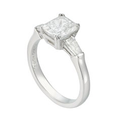 Rectangular Brilliant-Cut Diamond Ring