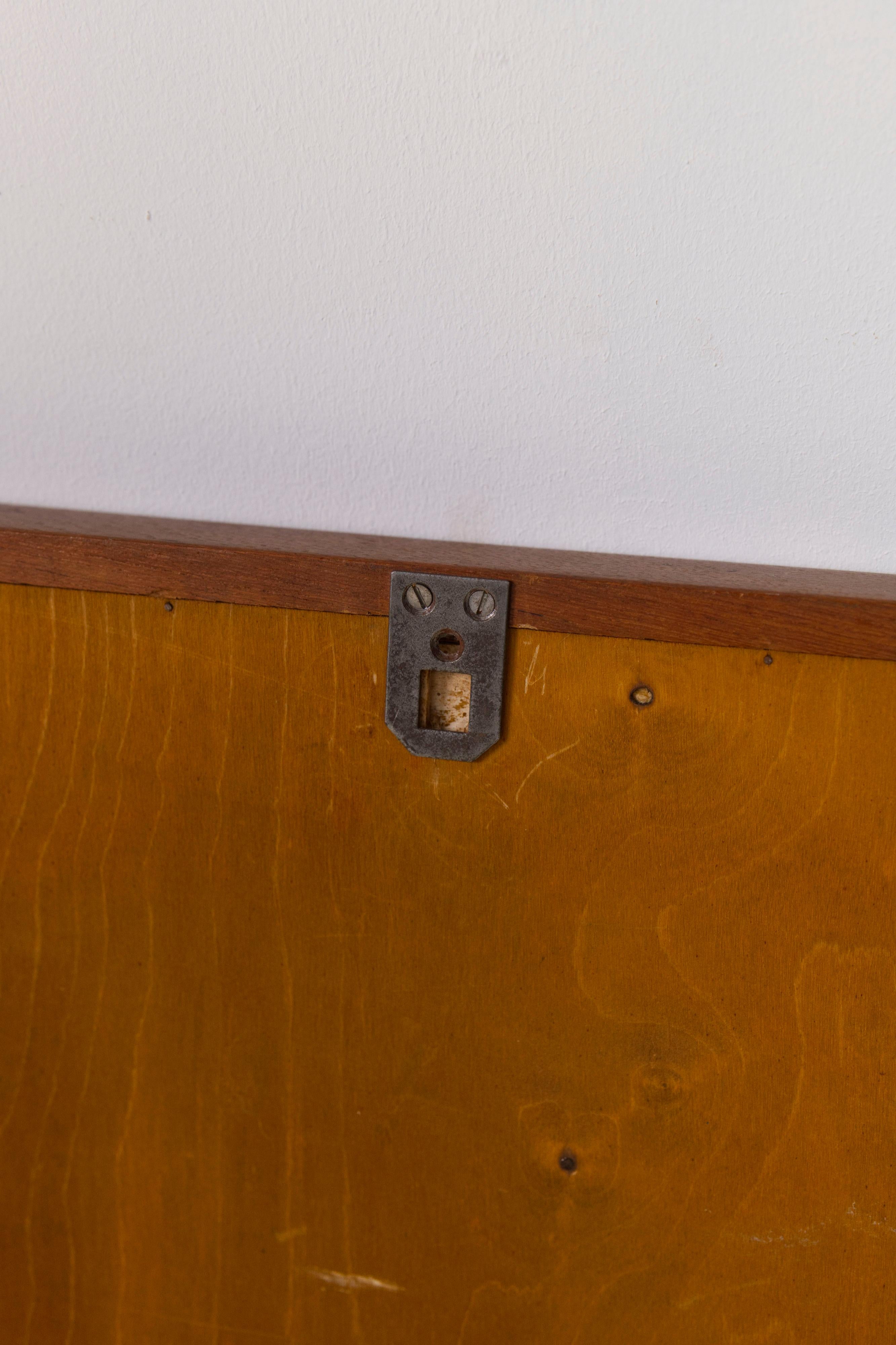 A rectangular teak mirror by Egon Bro Petersen, 1940s For Sale 3