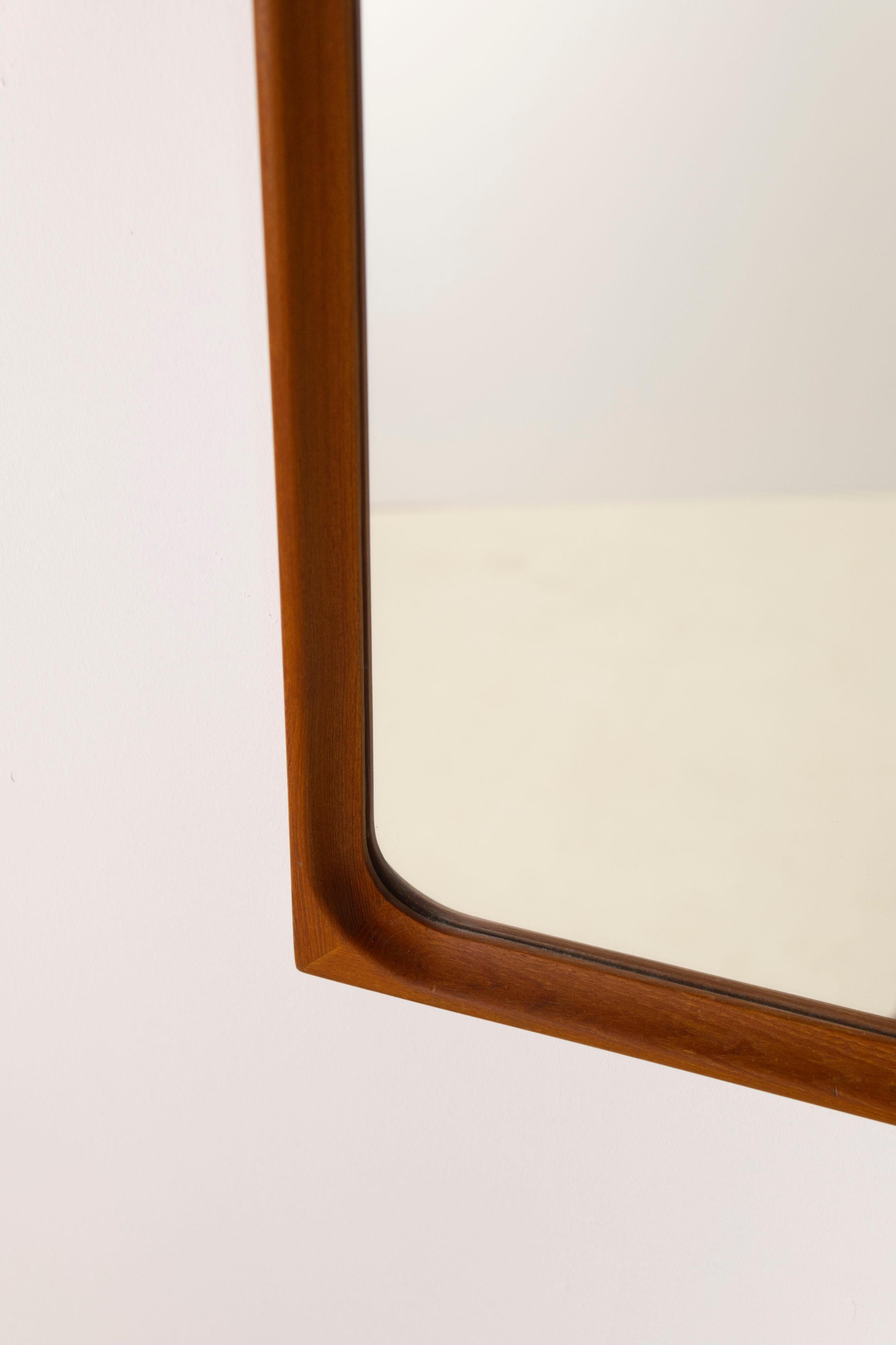 Scandinavian Modern A rectangular teak mirror by Egon Bro Petersen, 1940s For Sale